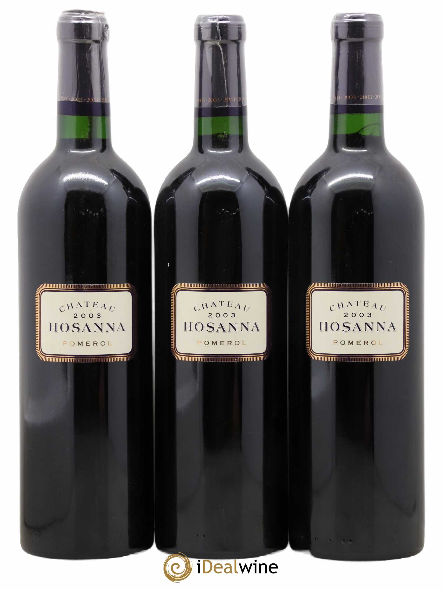 Château Hosanna 2003 - Lot de 3 bouteilles - 0