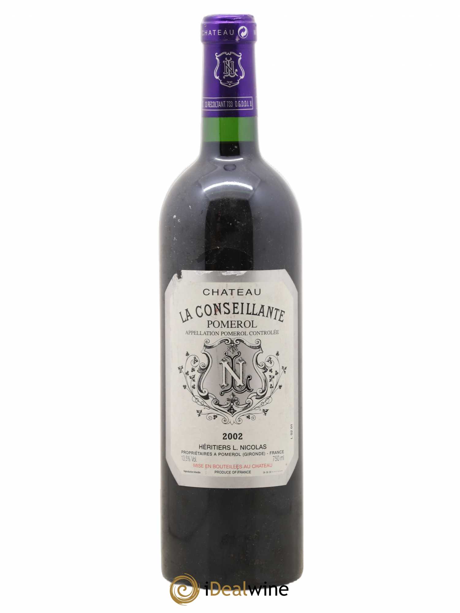 Château la Conseillante 2002 - Lot de 1 bouteille - 0