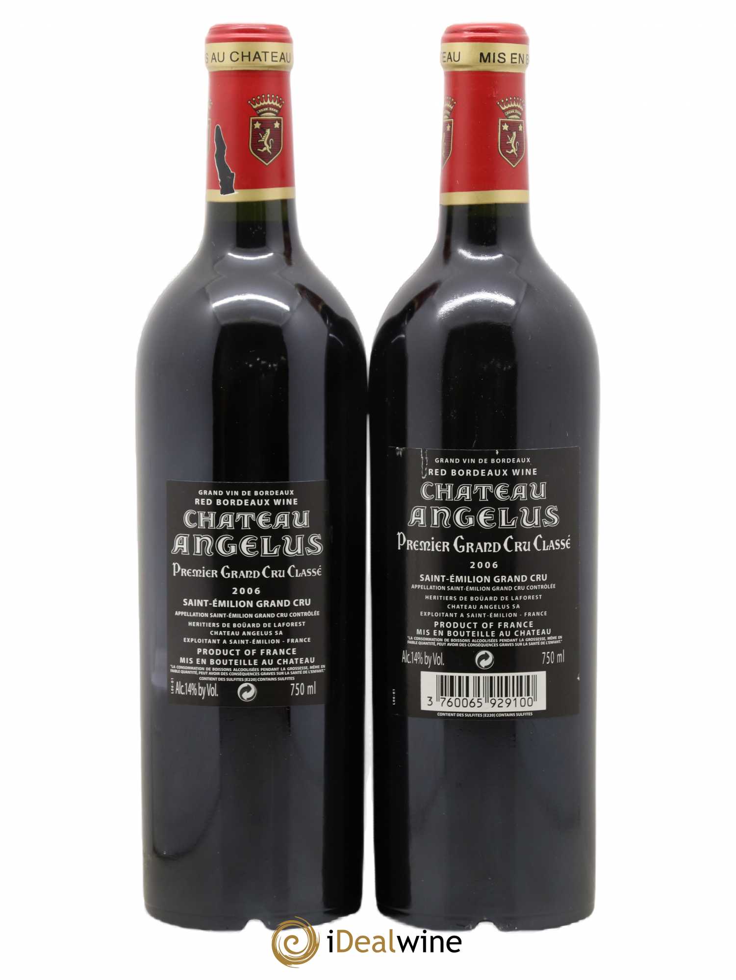 Château Angélus 1er Grand Cru Classé A 2006 - Lot de 2 bouteilles - 1
