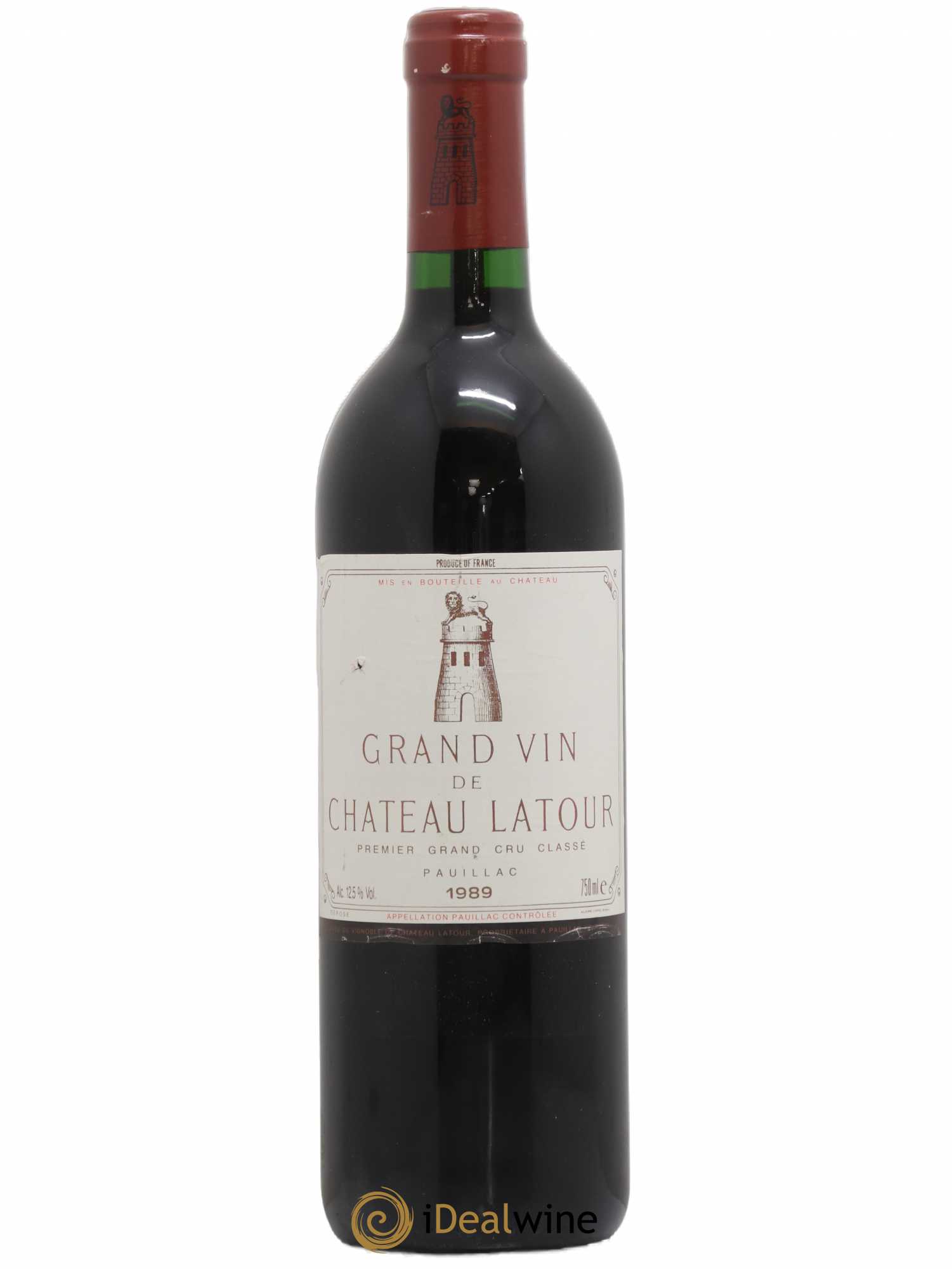 Château Latour 1er Grand Cru Classé 1989 - Lot de 1 bouteille - 0