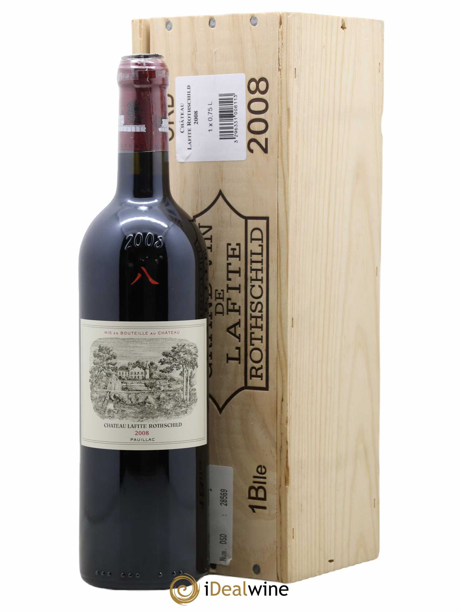 Château Lafite Rothschild 1er Grand Cru Classé 2008 - Lot de 1 bouteille - 0