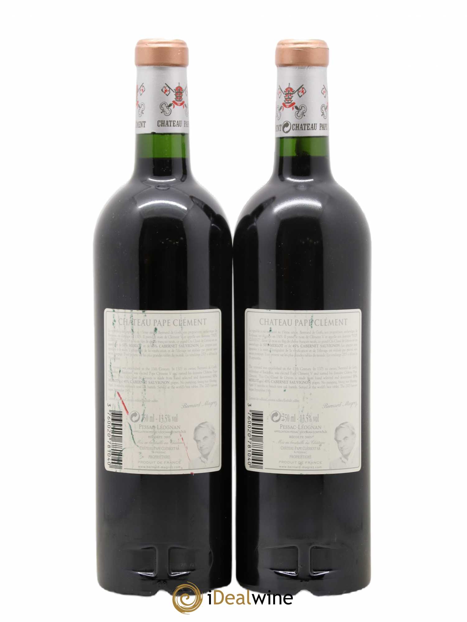 Château Pape Clément Cru Classé de Graves 2005 - Lot de 2 bouteilles - 1
