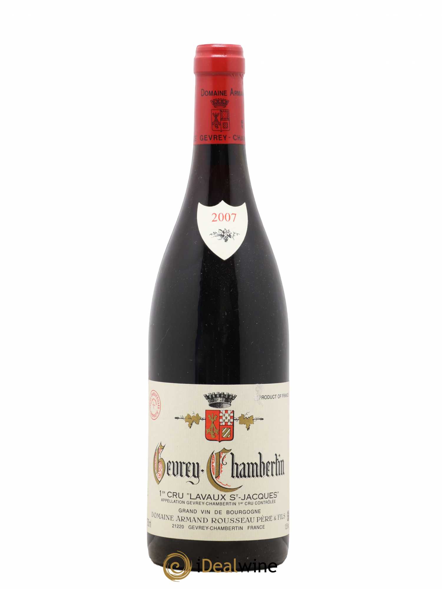 Gevrey-Chambertin 1er Cru Lavaux Saint Jacques Armand Rousseau (Domaine) 2007 - Lot de 1 bouteille - 0