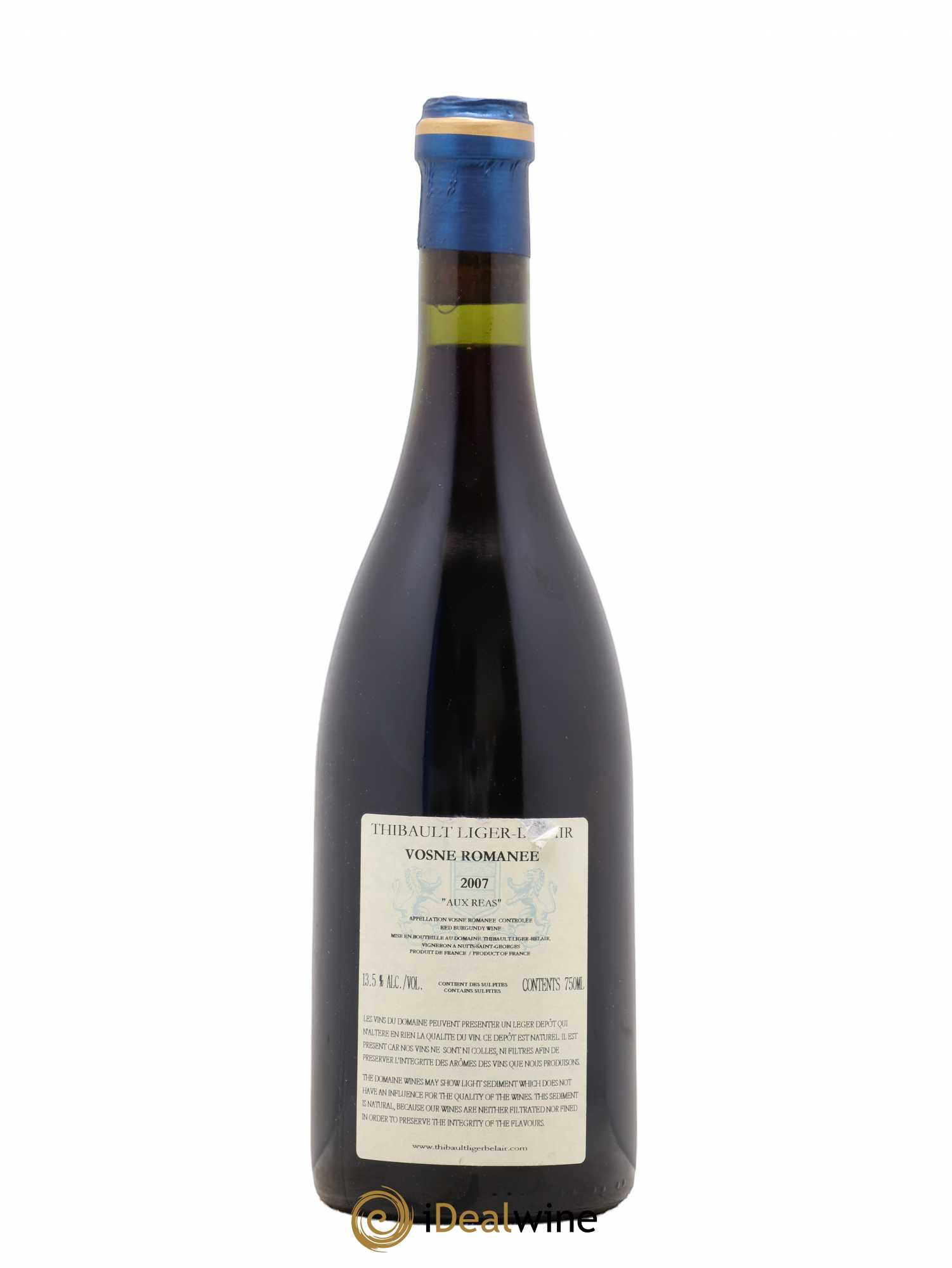 Vosne-Romanée Aux Réas Thibault Liger-Belair 2007 - Lot de 1 bouteille - 1