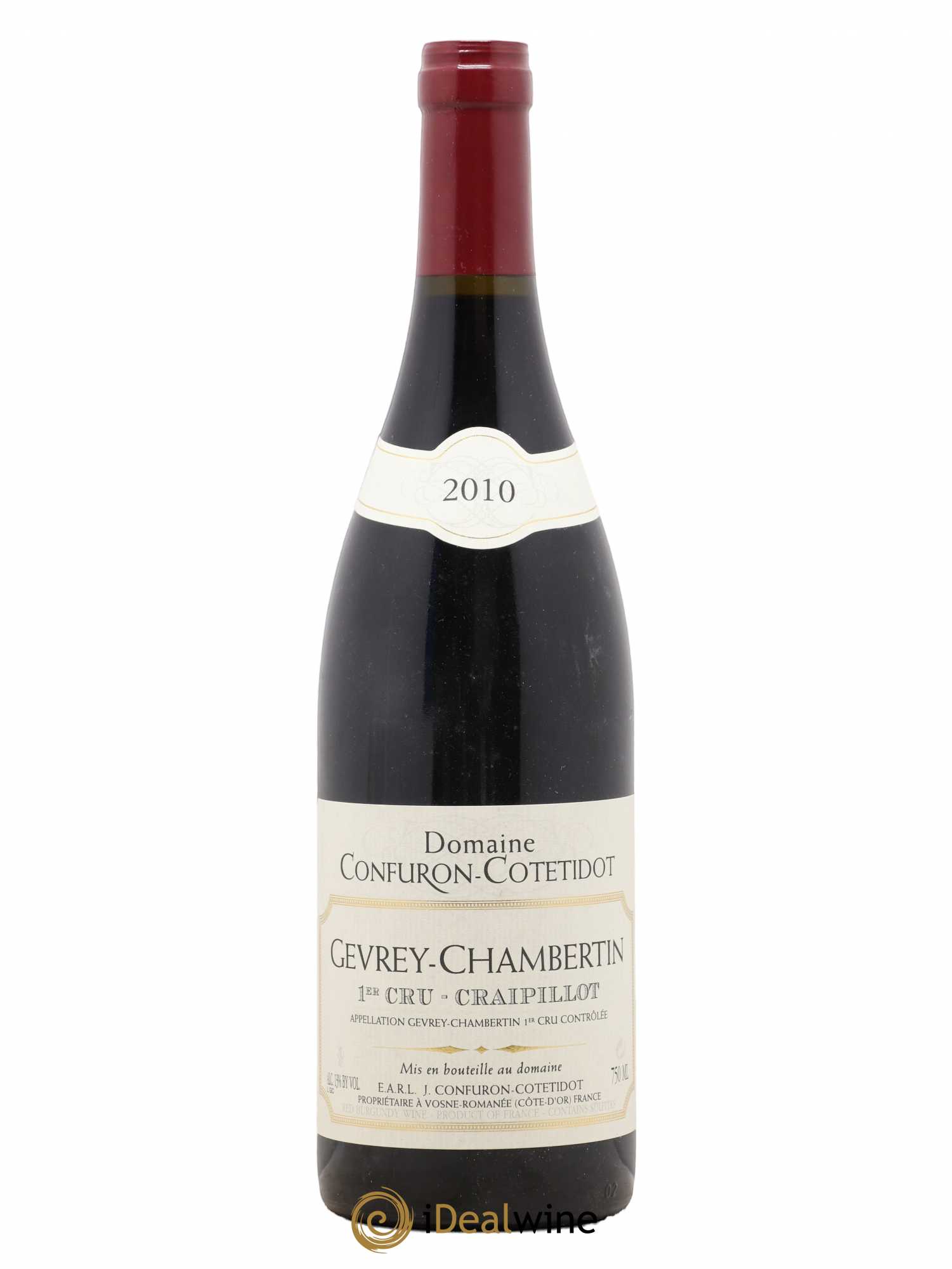 Gevrey-Chambertin 1er Cru Craipillot Confuron-Cotetidot 2010 - Lot de 1 bouteille - 0