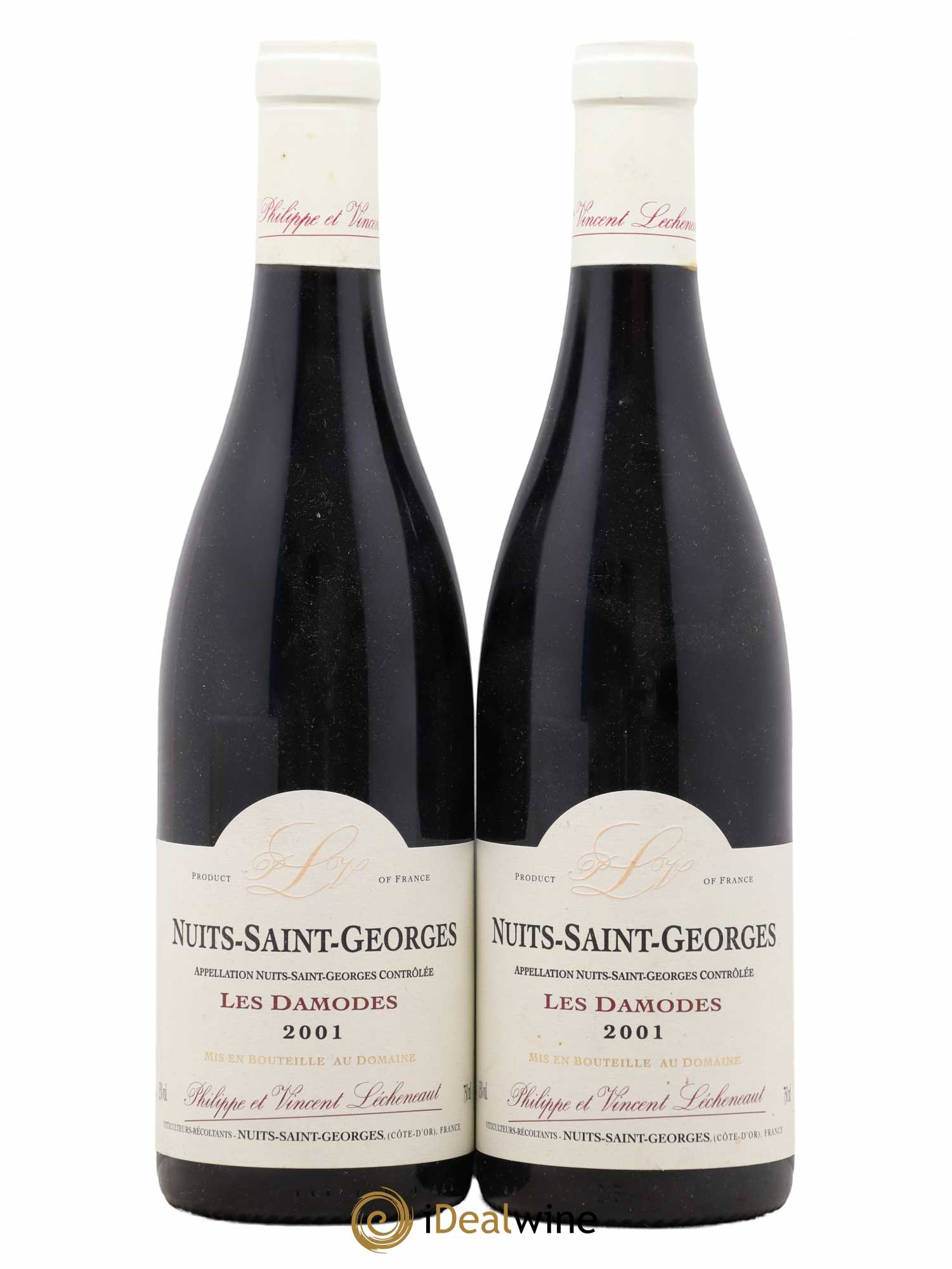 Nuits-Saint-Georges 1er Cru Les Damodes Lécheneaut (Domaine) 2001 - Lot de 2 bouteilles - 0