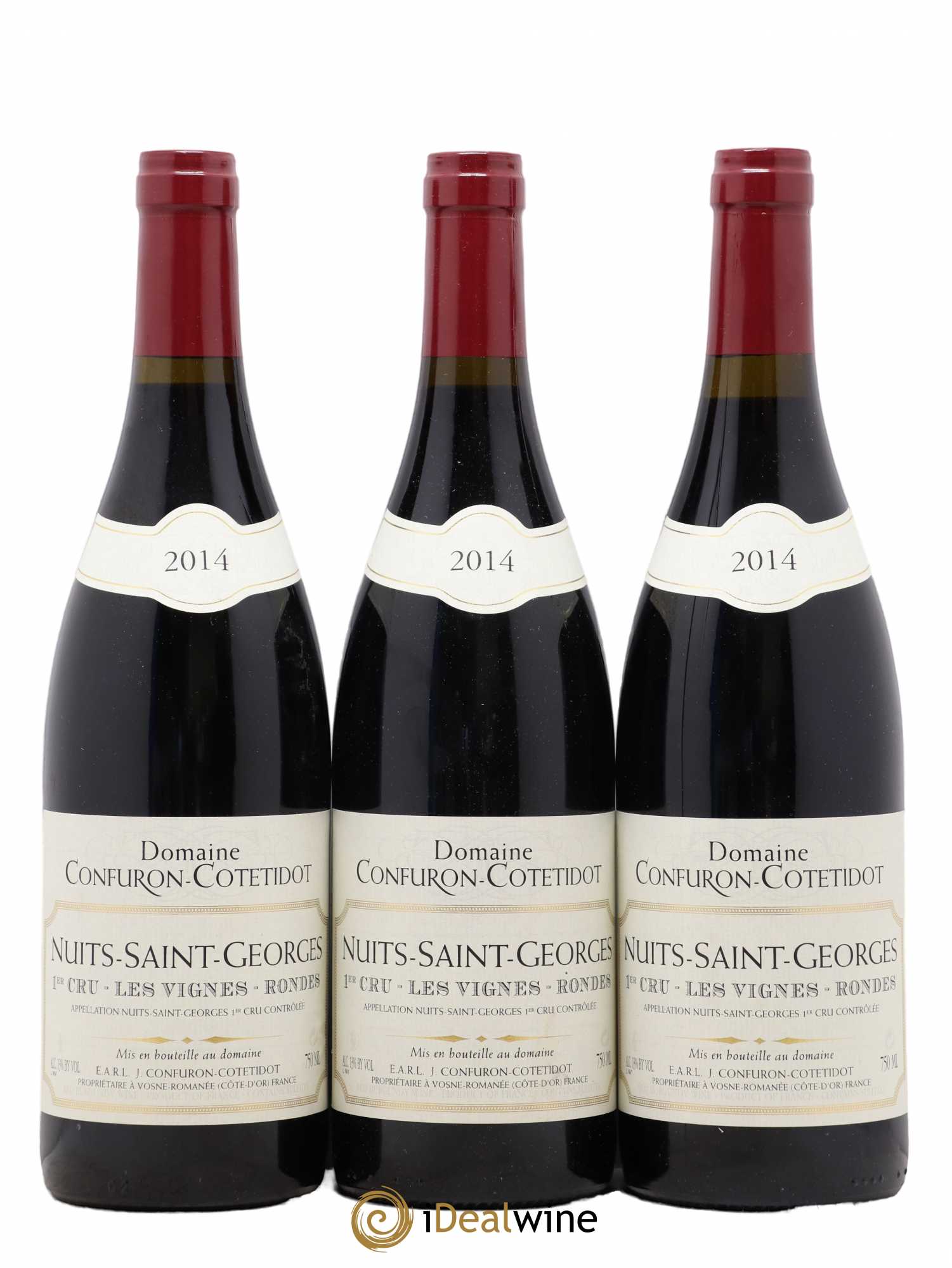 Nuits-Saint-Georges 1er Cru Les Vignes Rondes Confuron-Cotetidot 2014 - Lot de 3 bouteilles - 0
