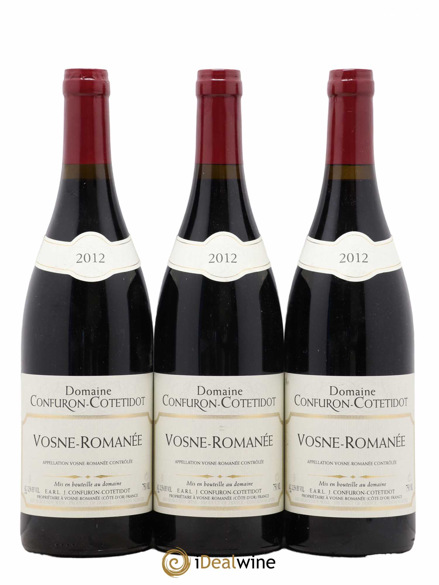 Vosne-Romanée Confuron-Cotetidot 2012 - Lot de 3 bouteilles - 0
