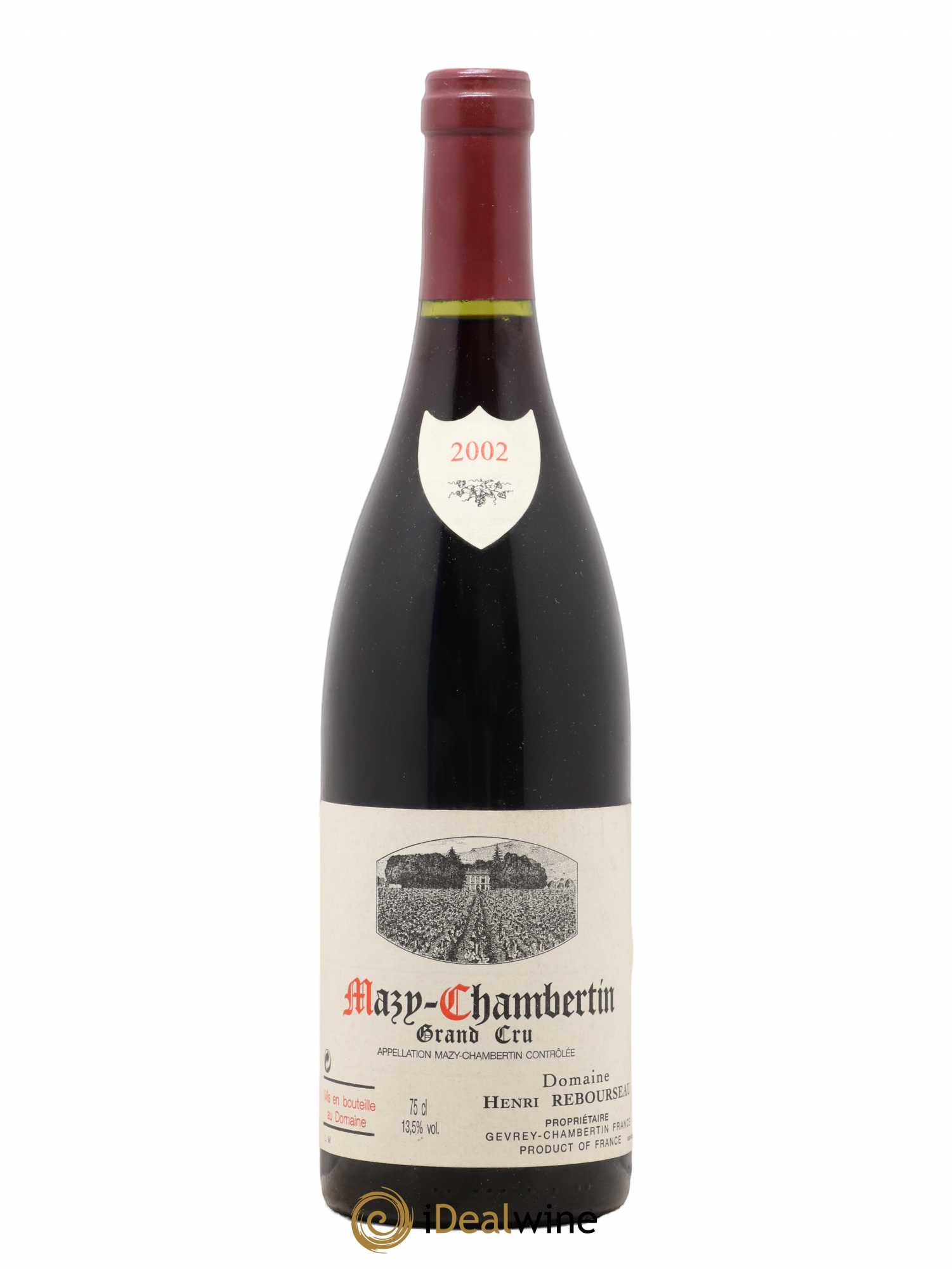 Mazis-Chambertin Grand Cru Henri Rebourseau 2002 - Lot de 1 bouteille - 0