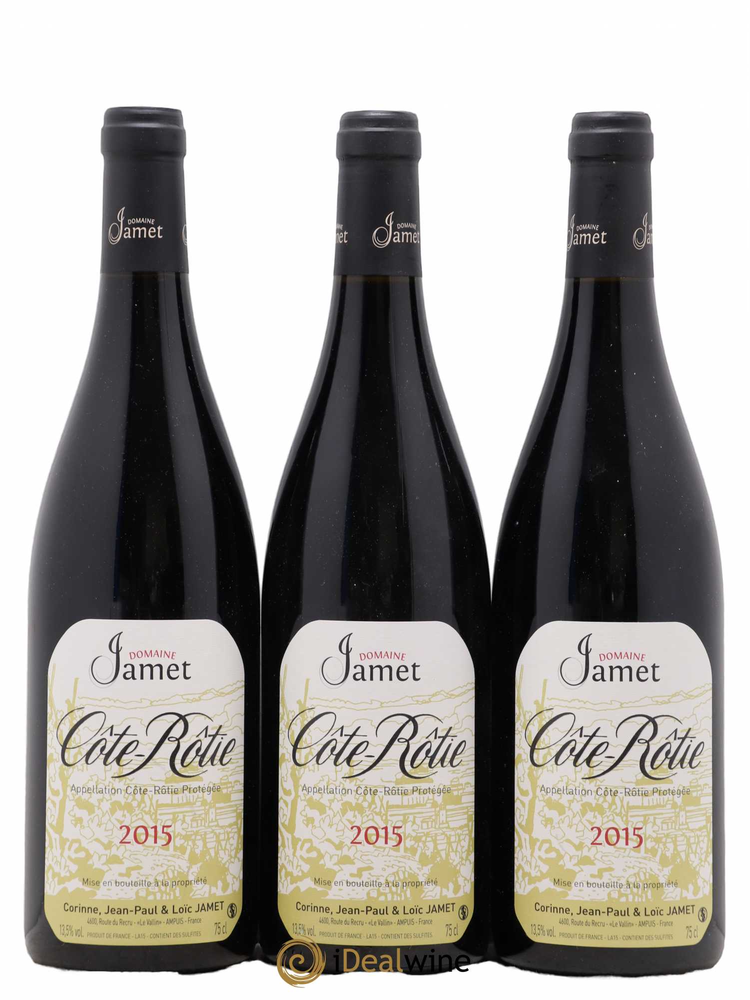 Côte-Rôtie Jamet (Domaine) 2015 - Lot de 3 bouteilles - 0