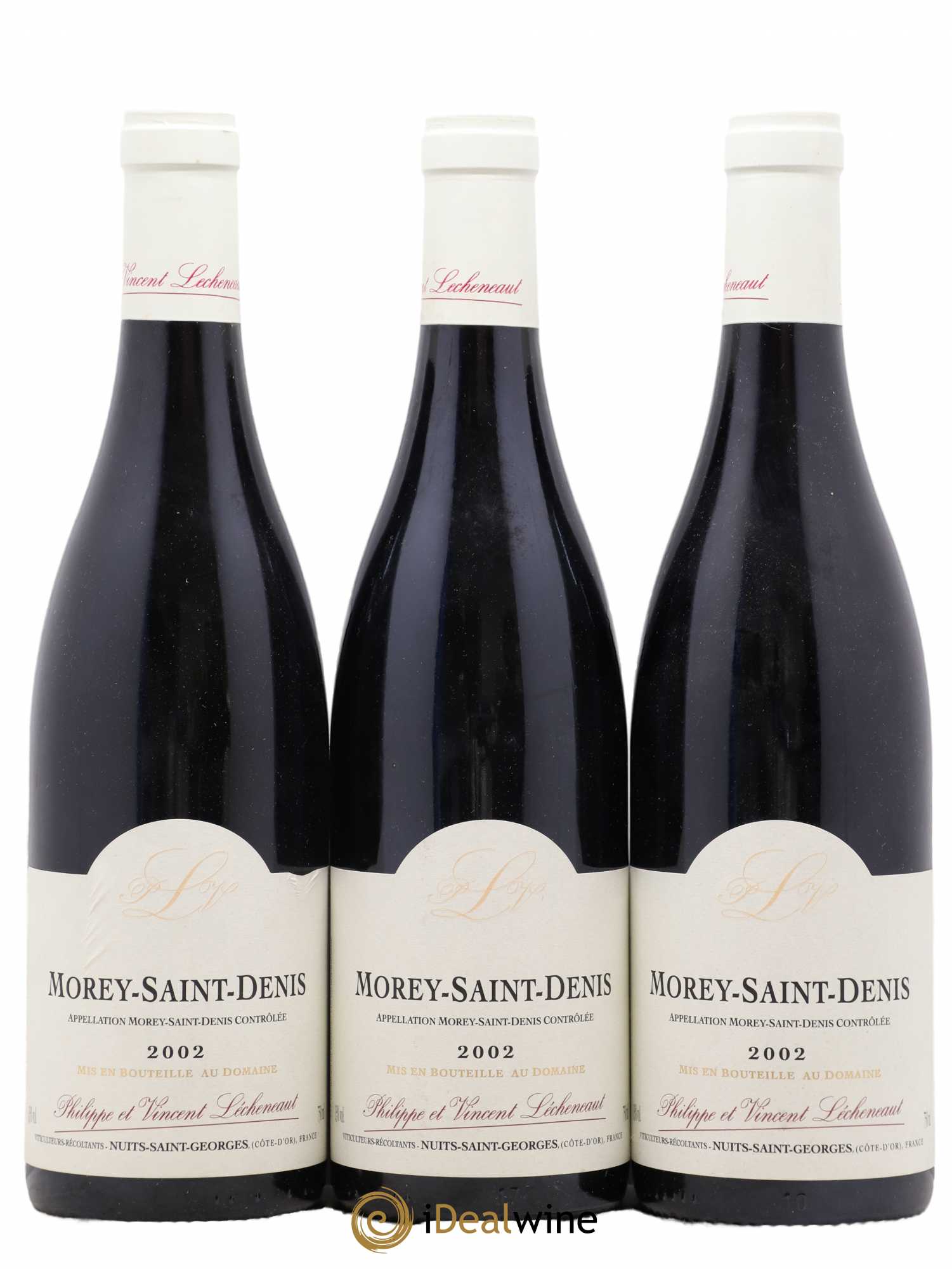 Morey-Saint-Denis Lécheneaut (Domaine) 2002 - Lot de 3 bouteilles - 0