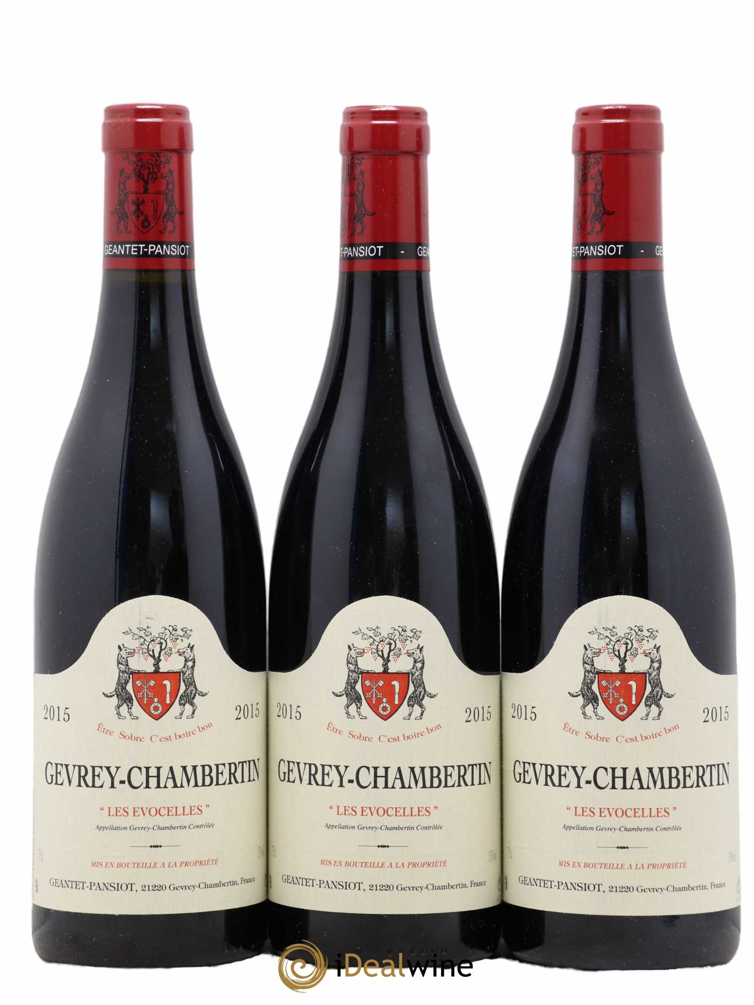 Gevrey-Chambertin Les Evocelles Geantet Pansiot 2015 - Posten von 3 Flaschen - 0