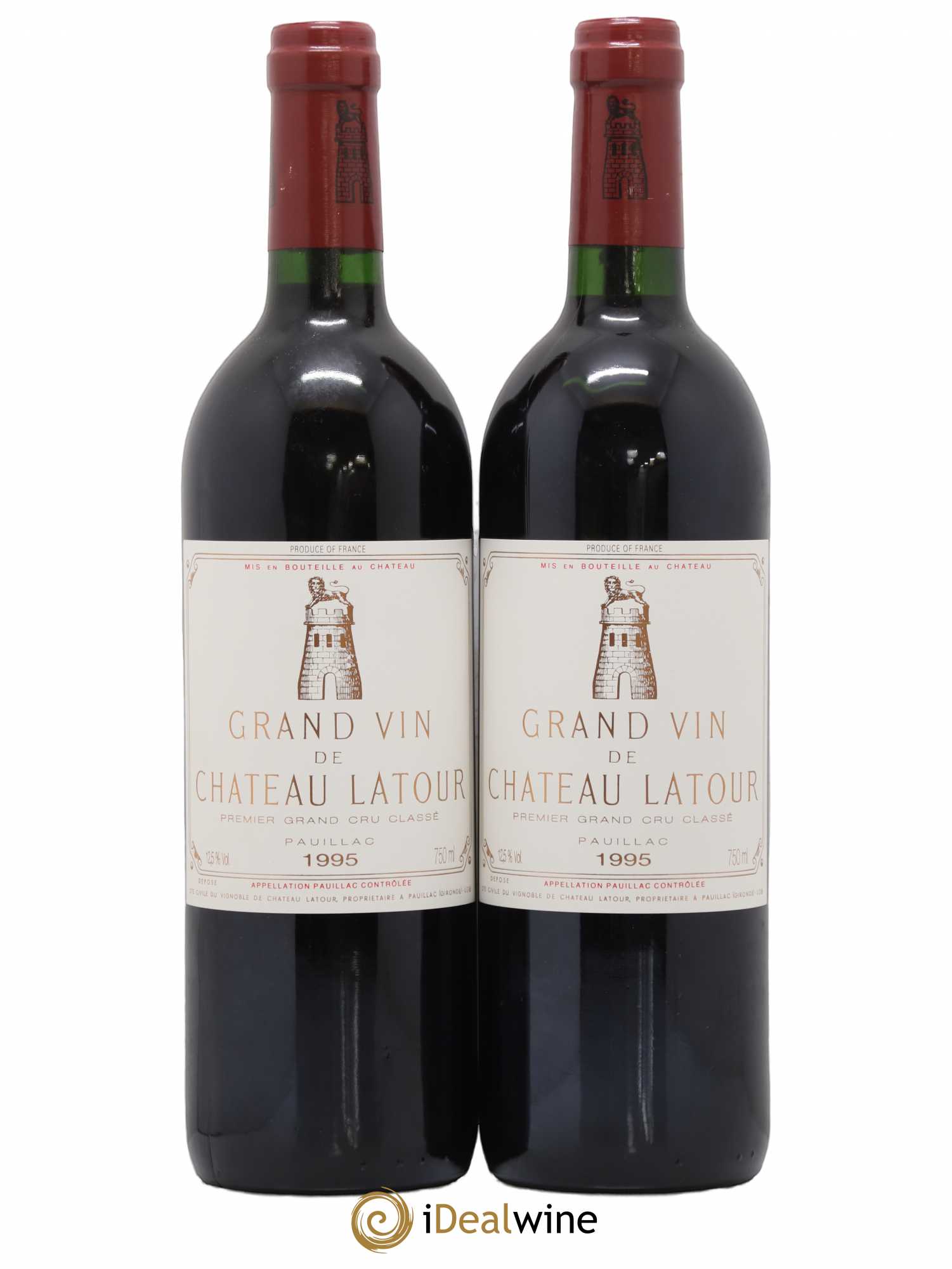 Château Latour 1er Grand Cru Classé 1995 - Lot de 2 bouteilles - 0