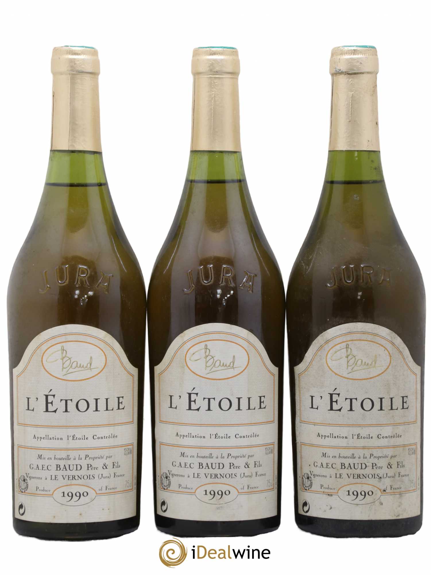 L'Etoile Baud P&F 1990 - Posten von 3 Flaschen - 0