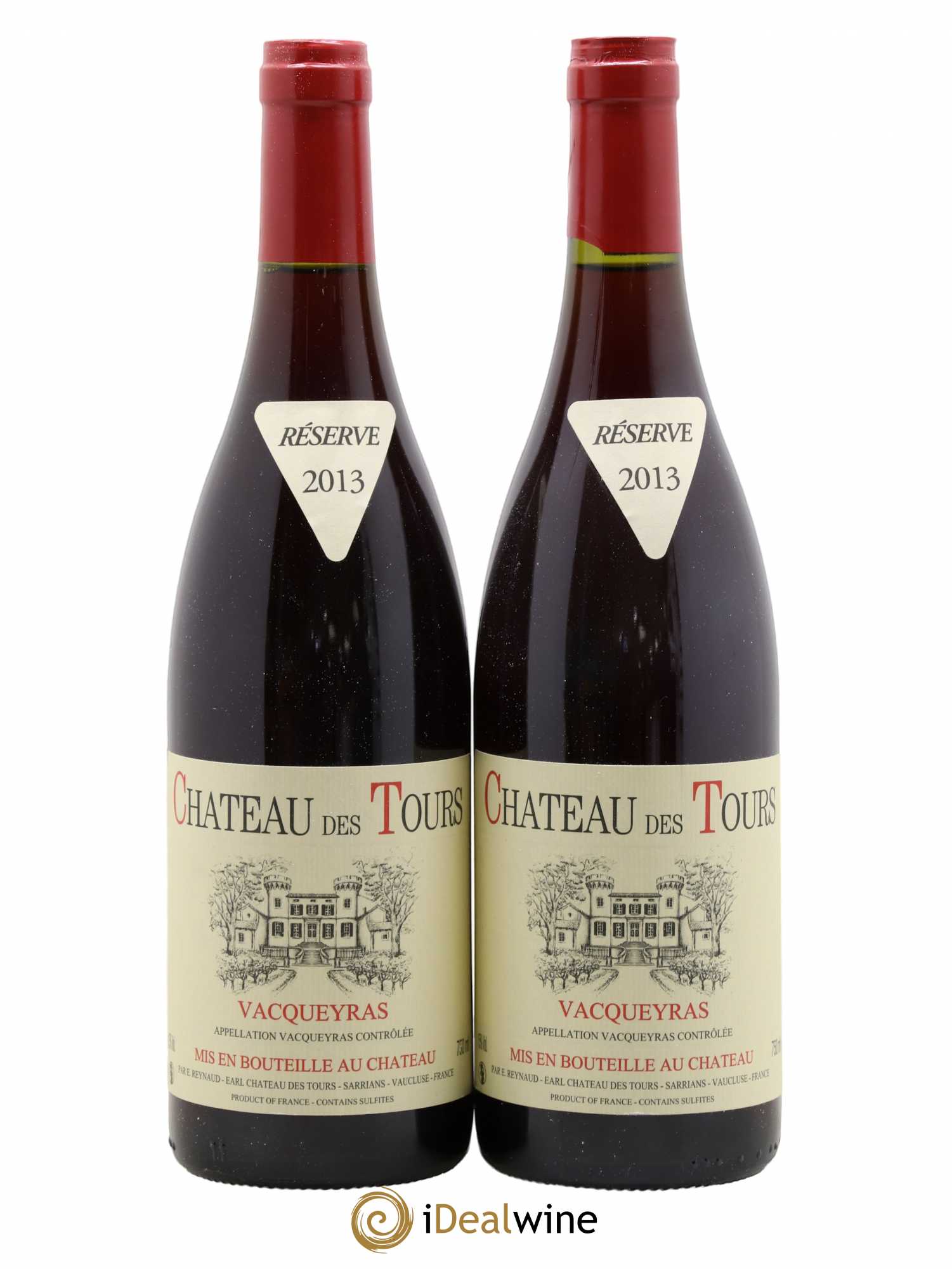 Vacqueyras Château des Tours Emmanuel Reynaud 2013 - Lot de 2 bouteilles - 0