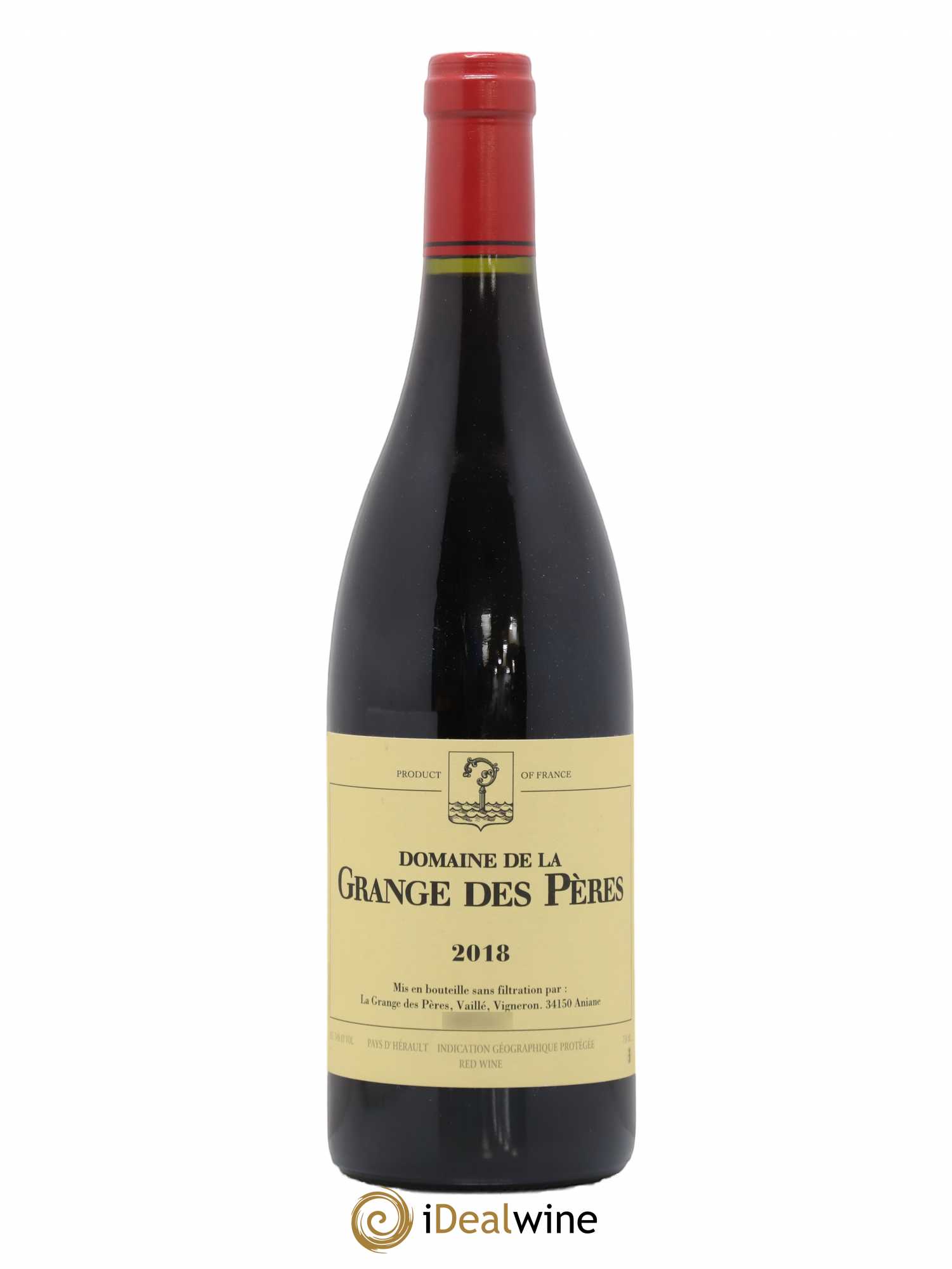 IGP Pays d'Hérault Grange des Pères Laurent Vaillé (no reserve) 2018 - Lot of 1 bottle - 0