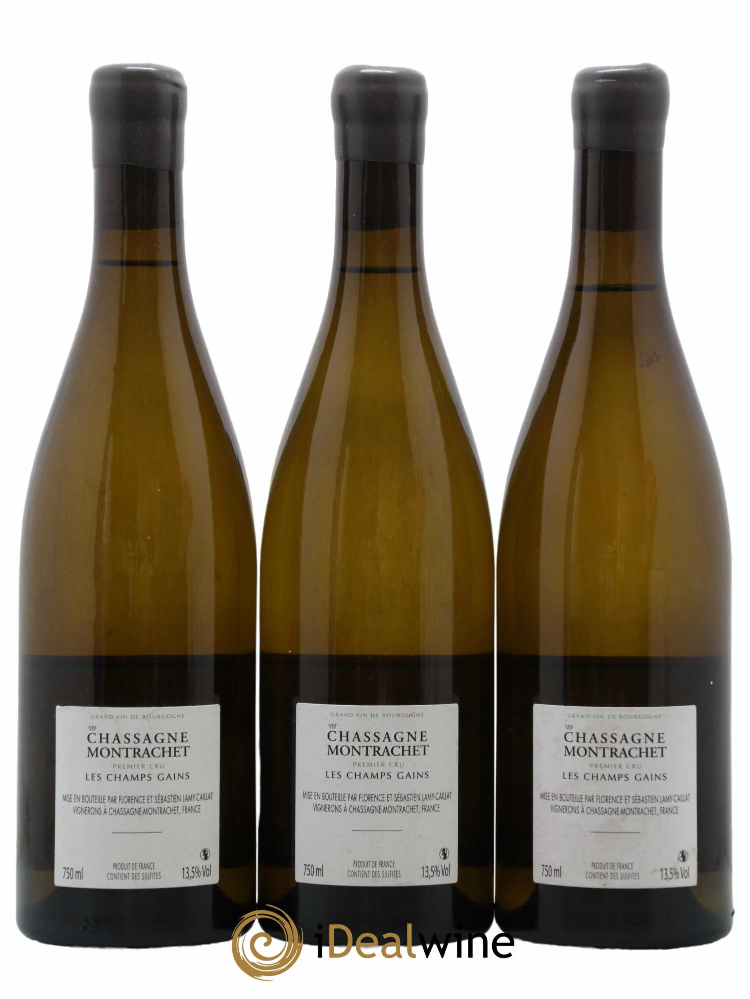Chassagne-Montrachet 1er Cru Les Champs Gains Lamy-Caillat (Domaine) 2014 - Lot de 3 bouteilles - 1
