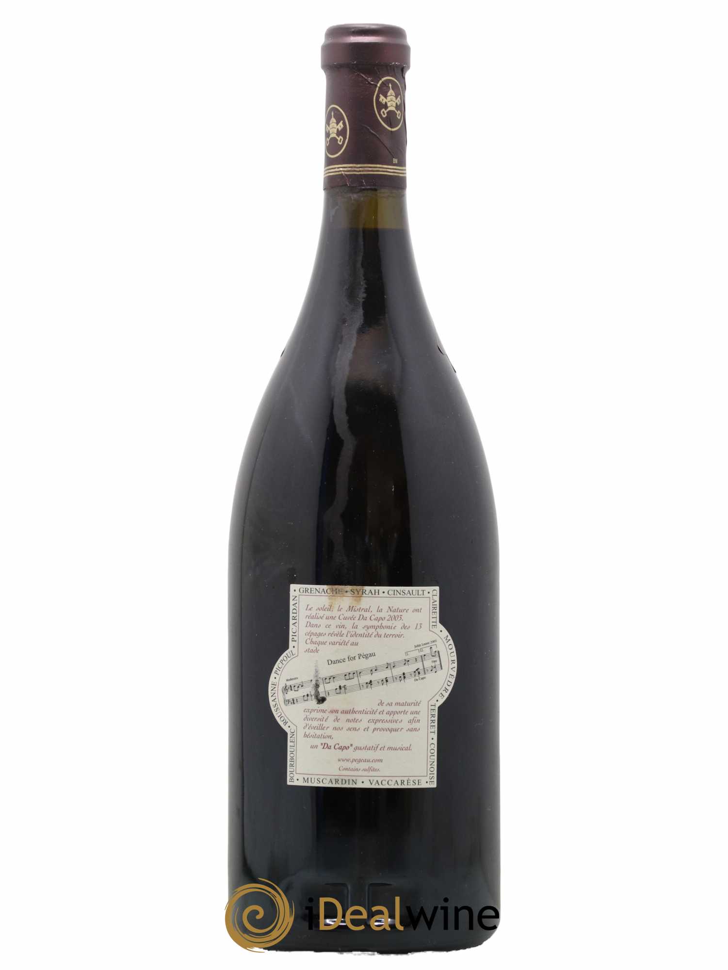 Châteauneuf-du-Pape Domaine du Pégau Cuvée Da Capo Paul et Laurence Féraud 2003 - Lot de 1 magnum - 2