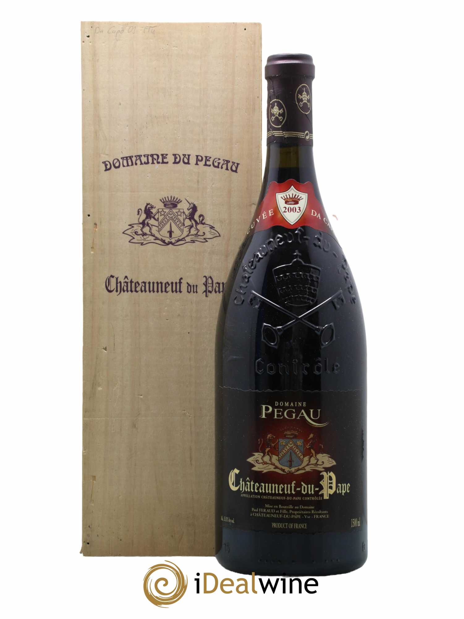 Châteauneuf-du-Pape Domaine du Pégau Cuvée Da Capo Paul et Laurence Féraud 2003 - Lot de 1 magnum - 0
