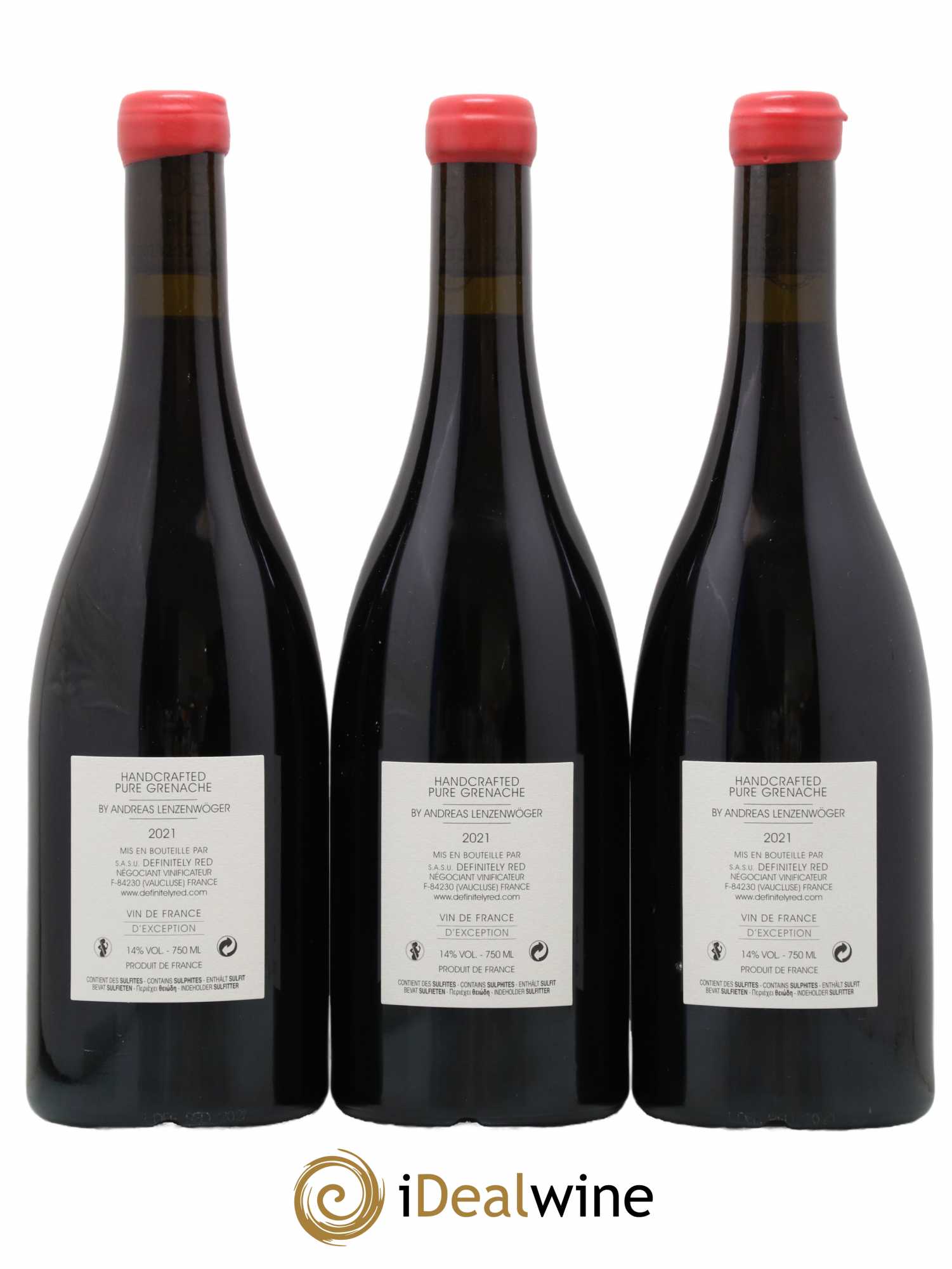 Vin de France Definitely Red 2021 - Lot of 3 bottles - 1