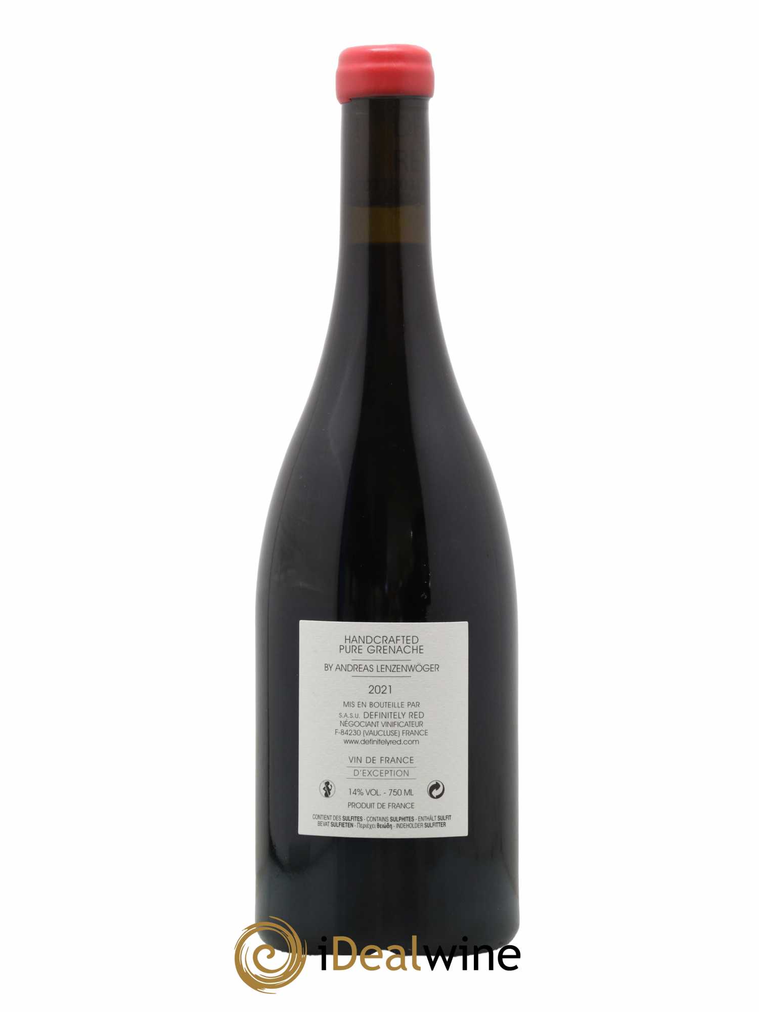 Vin de France Definitely Red 2021 - Lot de 1 bouteille - 1