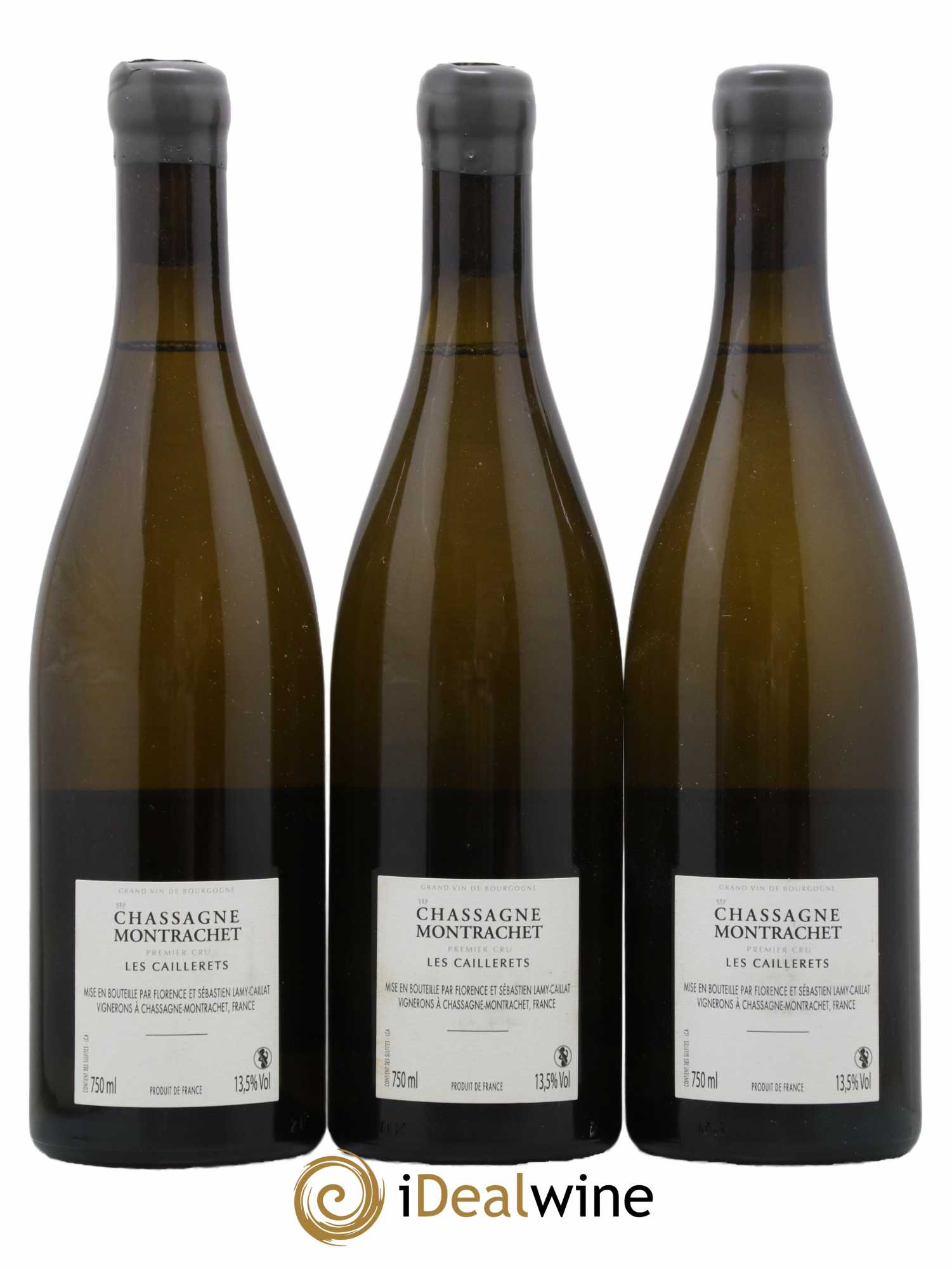 Chassagne-Montrachet 1er Cru Les Caillerets Lamy-Caillat (Domaine) 2017 - Lot de 3 bouteilles - 1