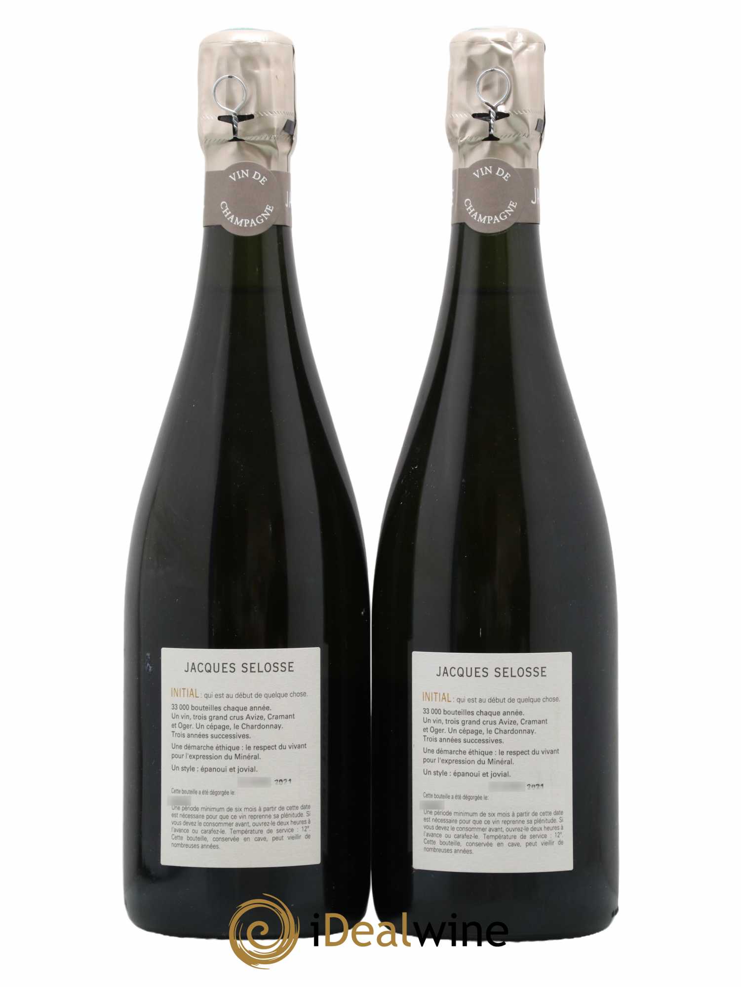 Initial Brut Jacques Selosse - Lot de 2 bouteilles - 1
