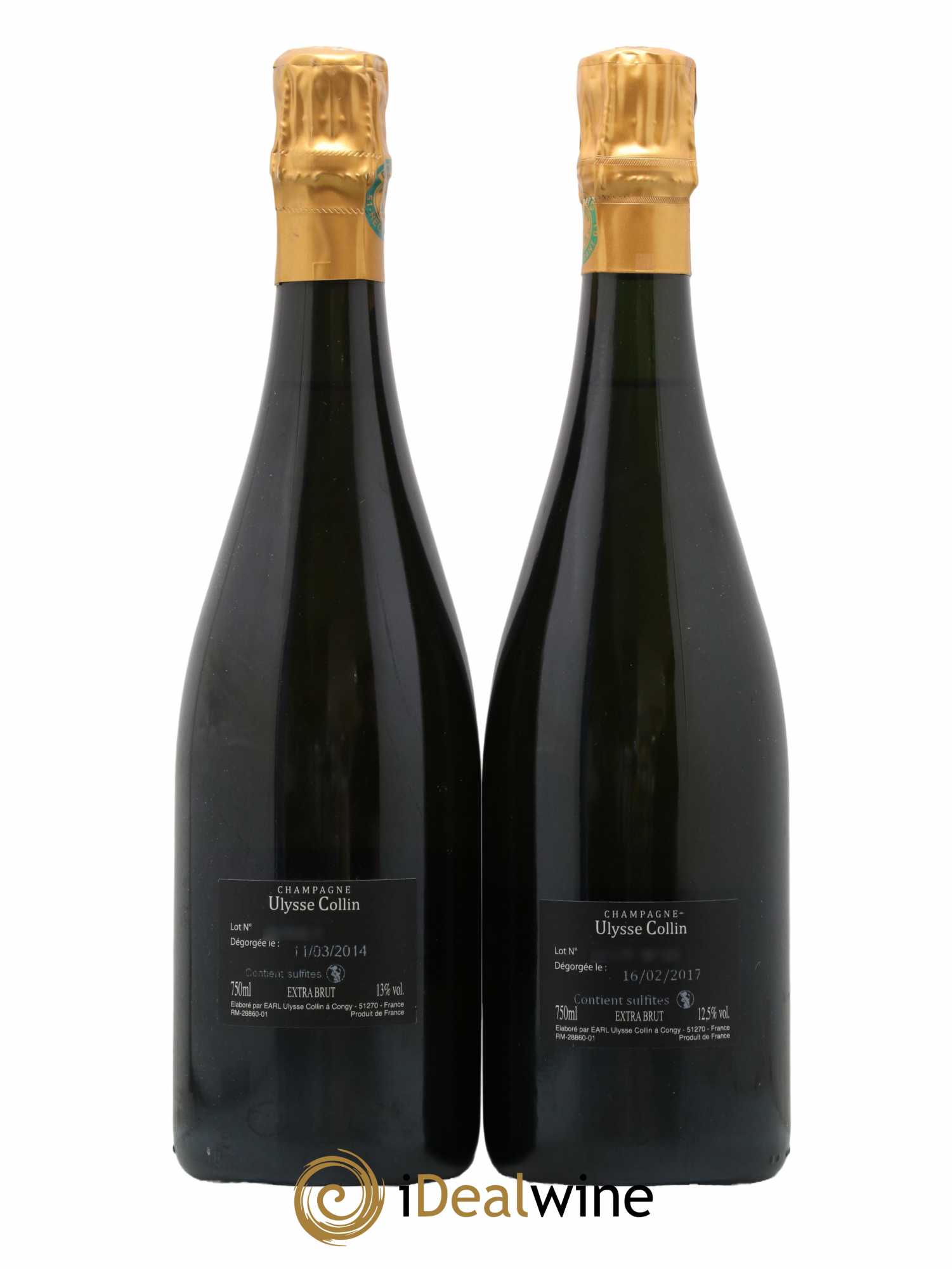 Les Roises Blanc de Blancs Extra-Brut Ulysse Collin - Lot de 2 bouteilles - 1