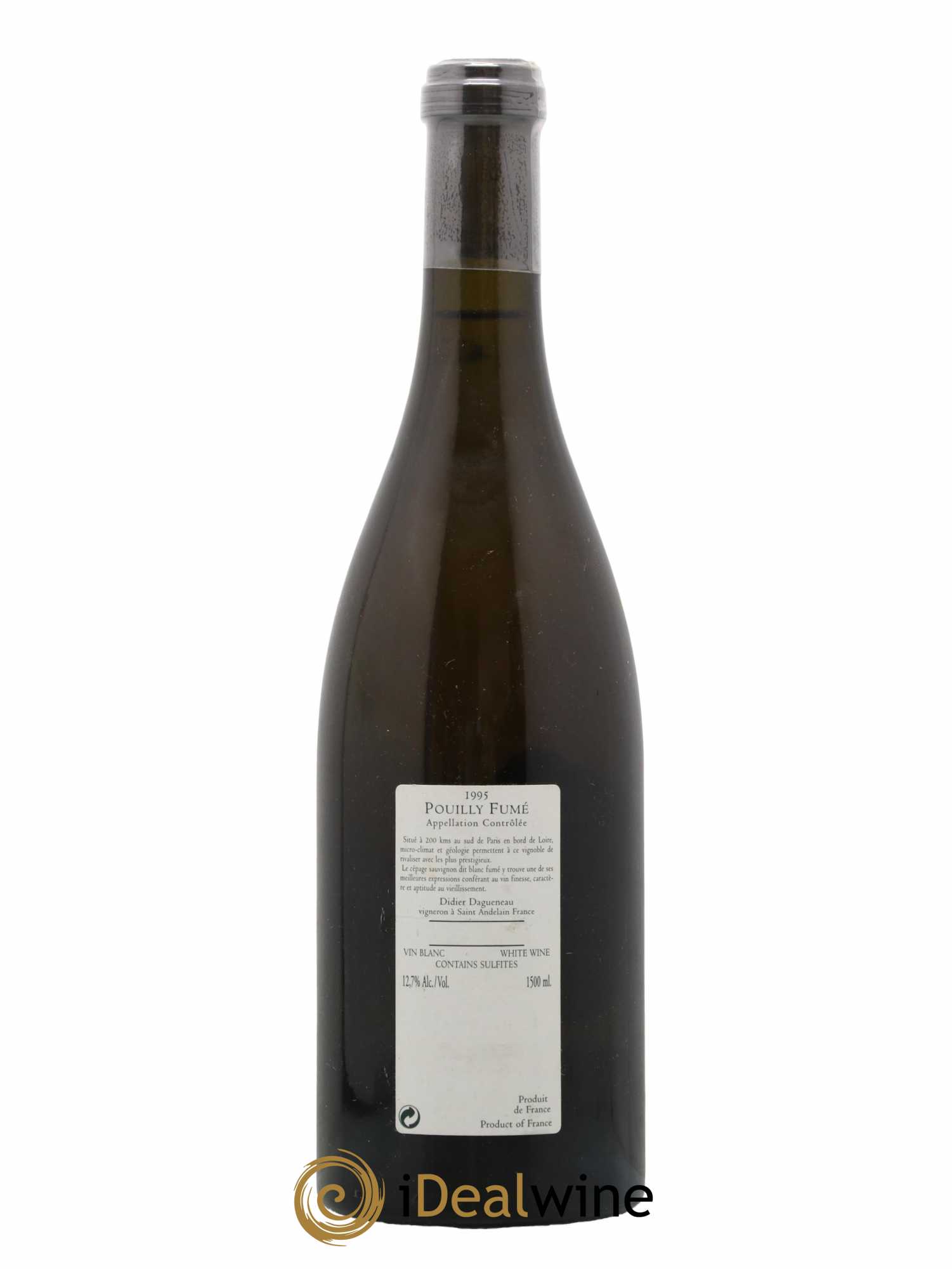 Vin de France (anciennement Pouilly-Fumé) Silex Dagueneau (Domaine Didier - Louis-Benjamin) 1995 - Lot de 1 bouteille - 1