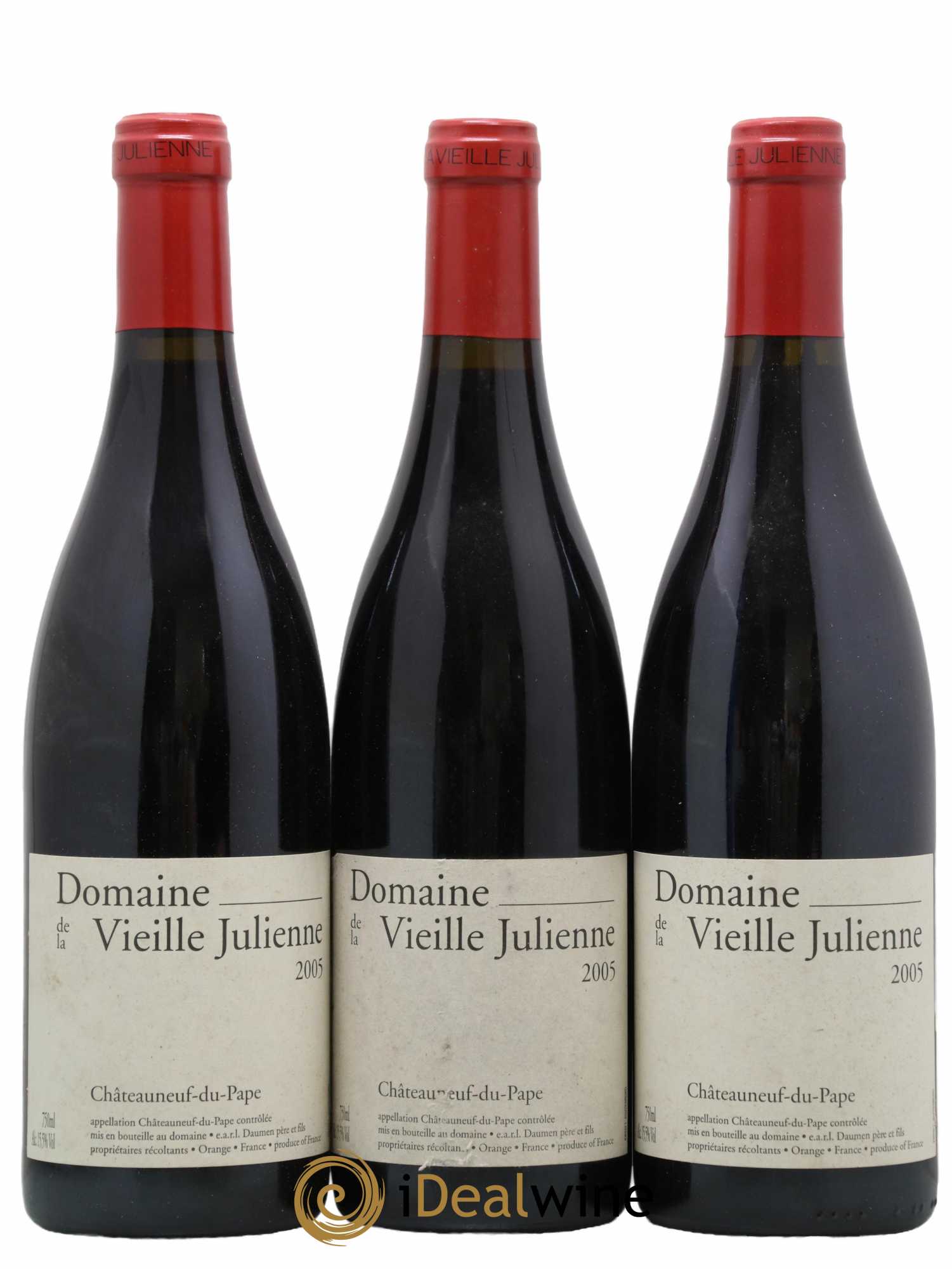 Châteauneuf-du-Pape Vieille Julienne (Domaine de la) Jean-Paul Daumen 2005 - Lot de 3 bouteilles - 0