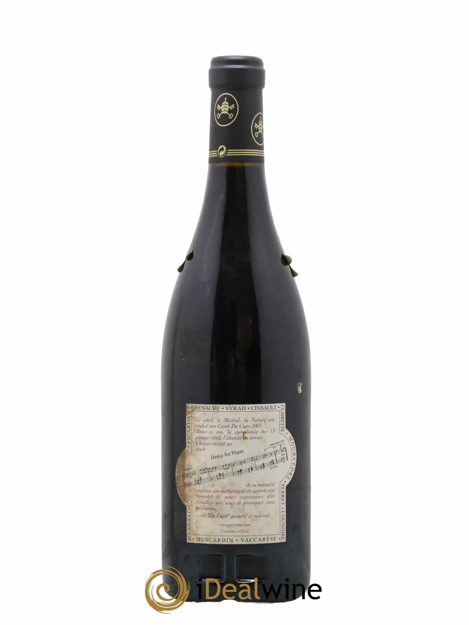 Châteauneuf-du-Pape Domaine du Pégau Cuvée Da Capo Paul et Laurence Féraud 2003 - Lot de 1 bouteille - 1