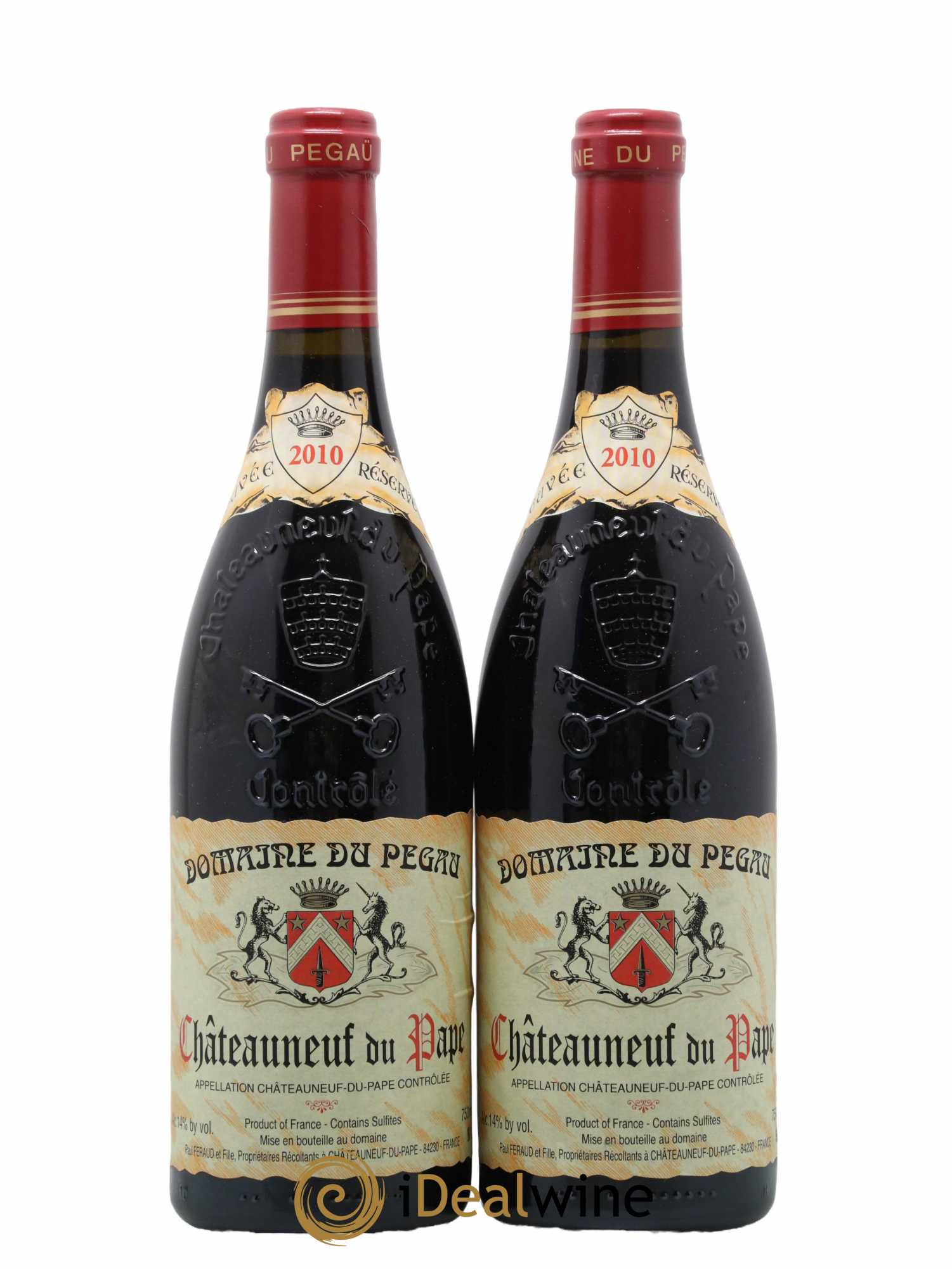 Châteauneuf-du-Pape Domaine du Pégau Cuvée Réservée Paul et Laurence Féraud 2010 - Lot de 2 bouteilles - 0