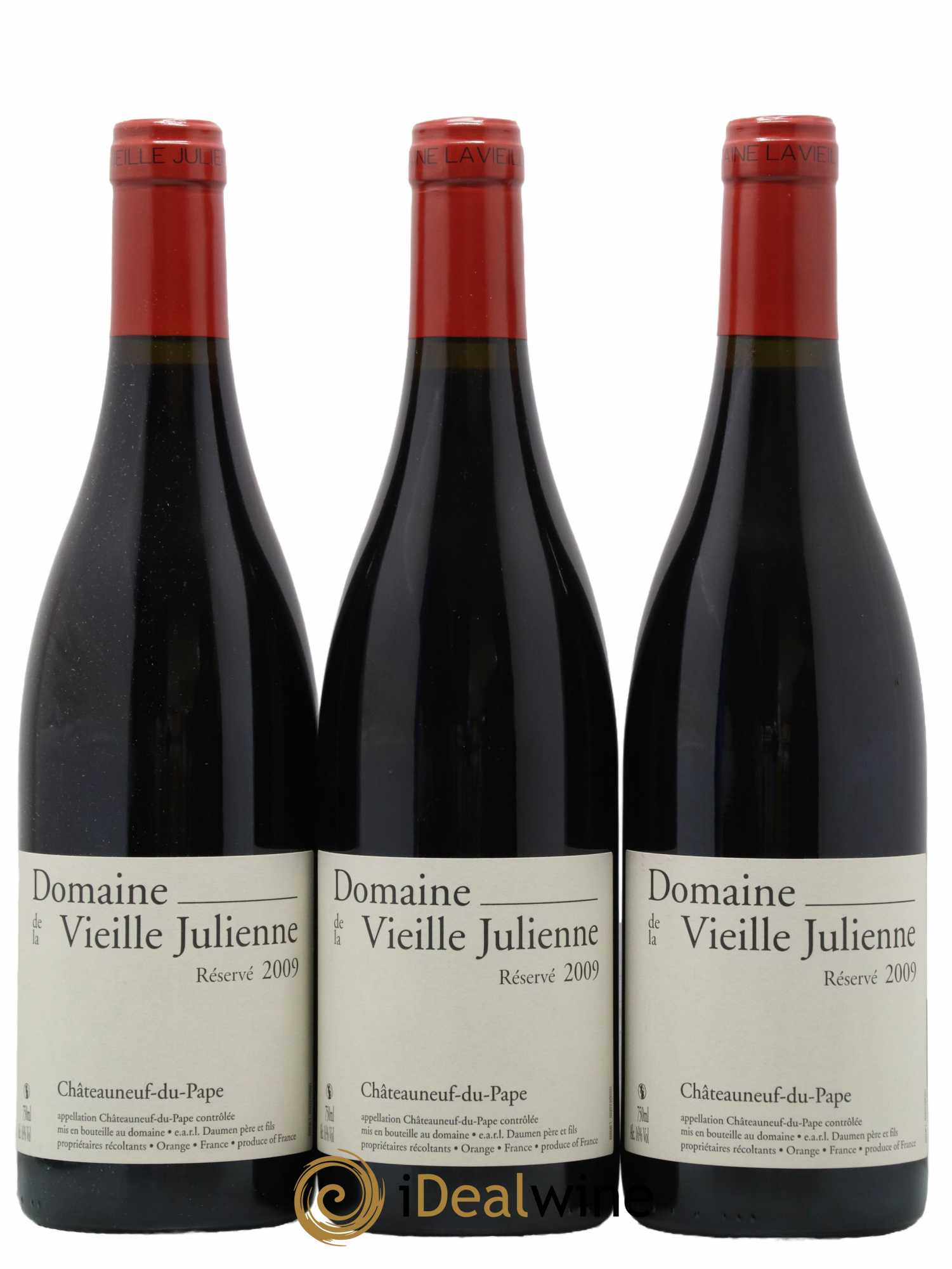Châteauneuf-du-Pape Vieille Julienne (Domaine de la) Réservé Jean-Paul Daumen 2009 - Lot de 3 bouteilles - 0