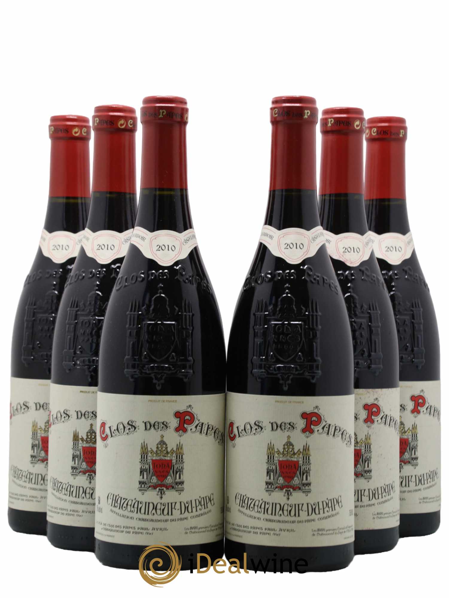 Châteauneuf-du-Pape Clos des Papes - Paul Avril 2010 - Lot de 6 bouteilles - 0