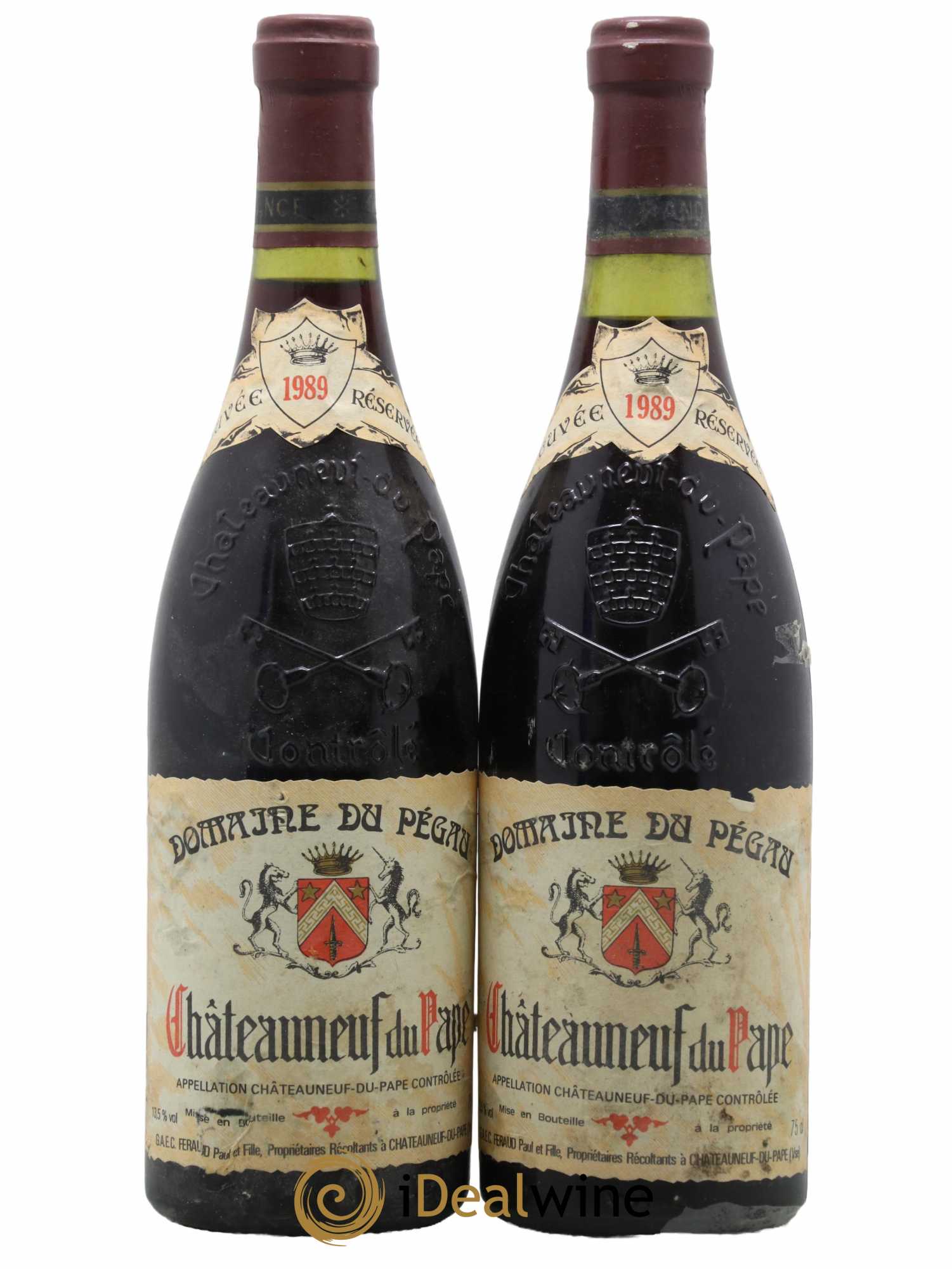 Châteauneuf-du-Pape Domaine du Pégau Cuvée Réservée Paul et Laurence Féraud 1989 - Lot de 2 bouteilles - 0