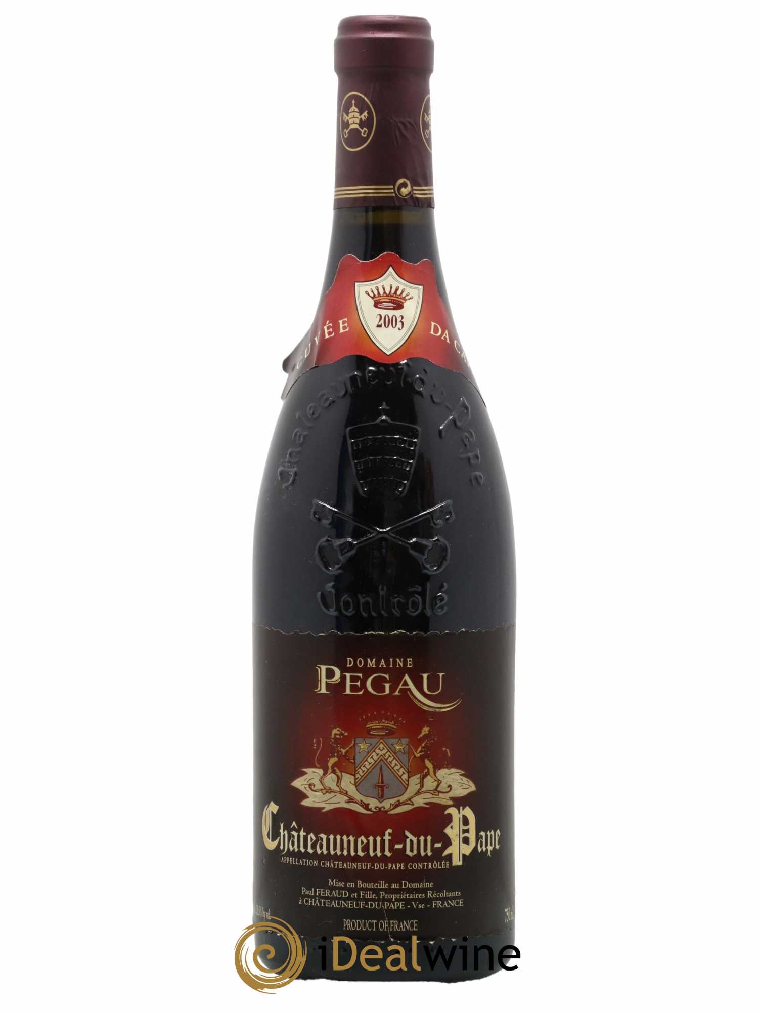 Châteauneuf-du-Pape Domaine du Pégau Cuvée Da Capo Paul et Laurence Féraud 2003 - Lot de 1 bouteille - 0