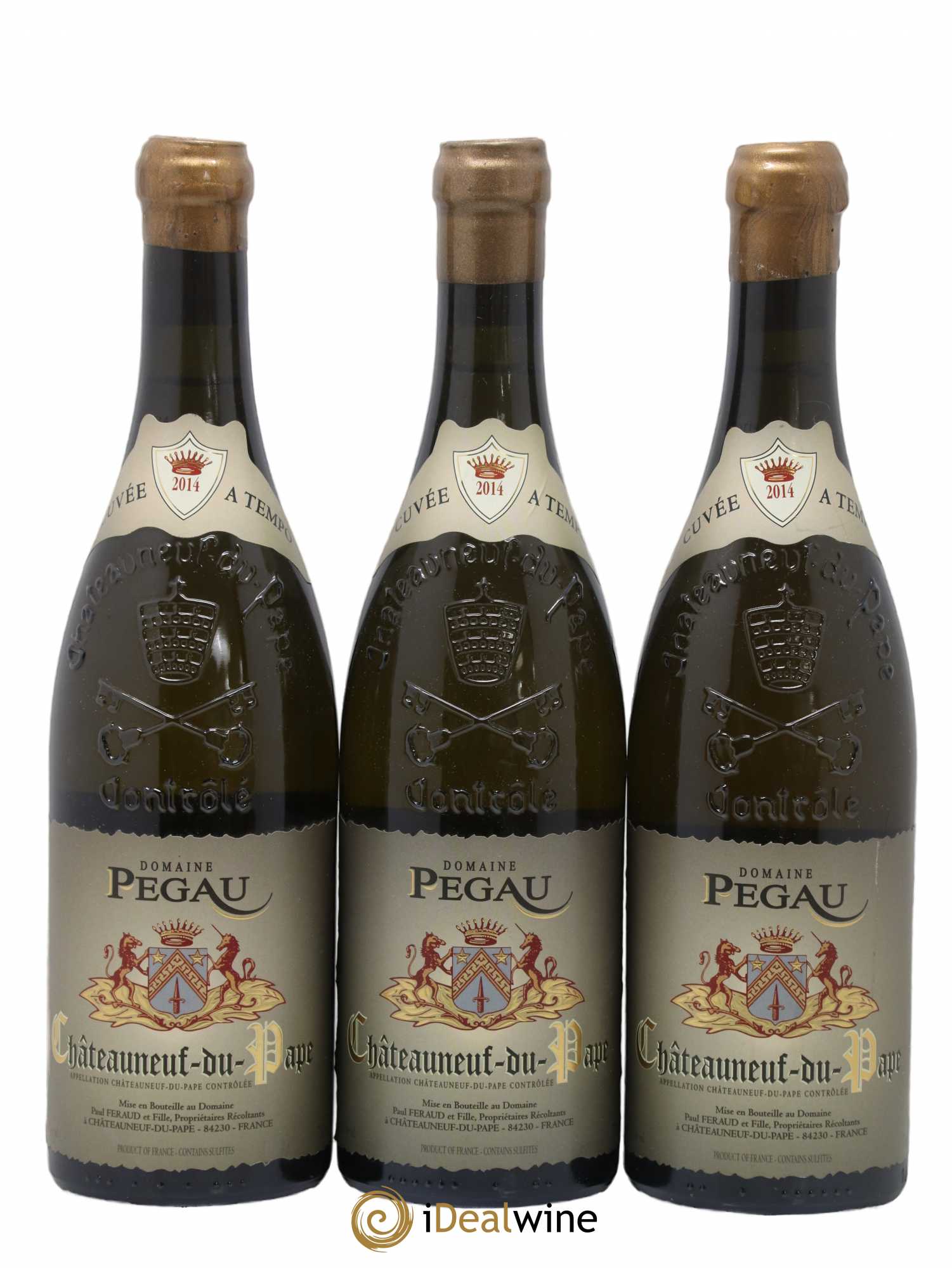 Châteauneuf-du-Pape A Tempo Pegaü 2014 - Posten von 3 Flaschen - 0