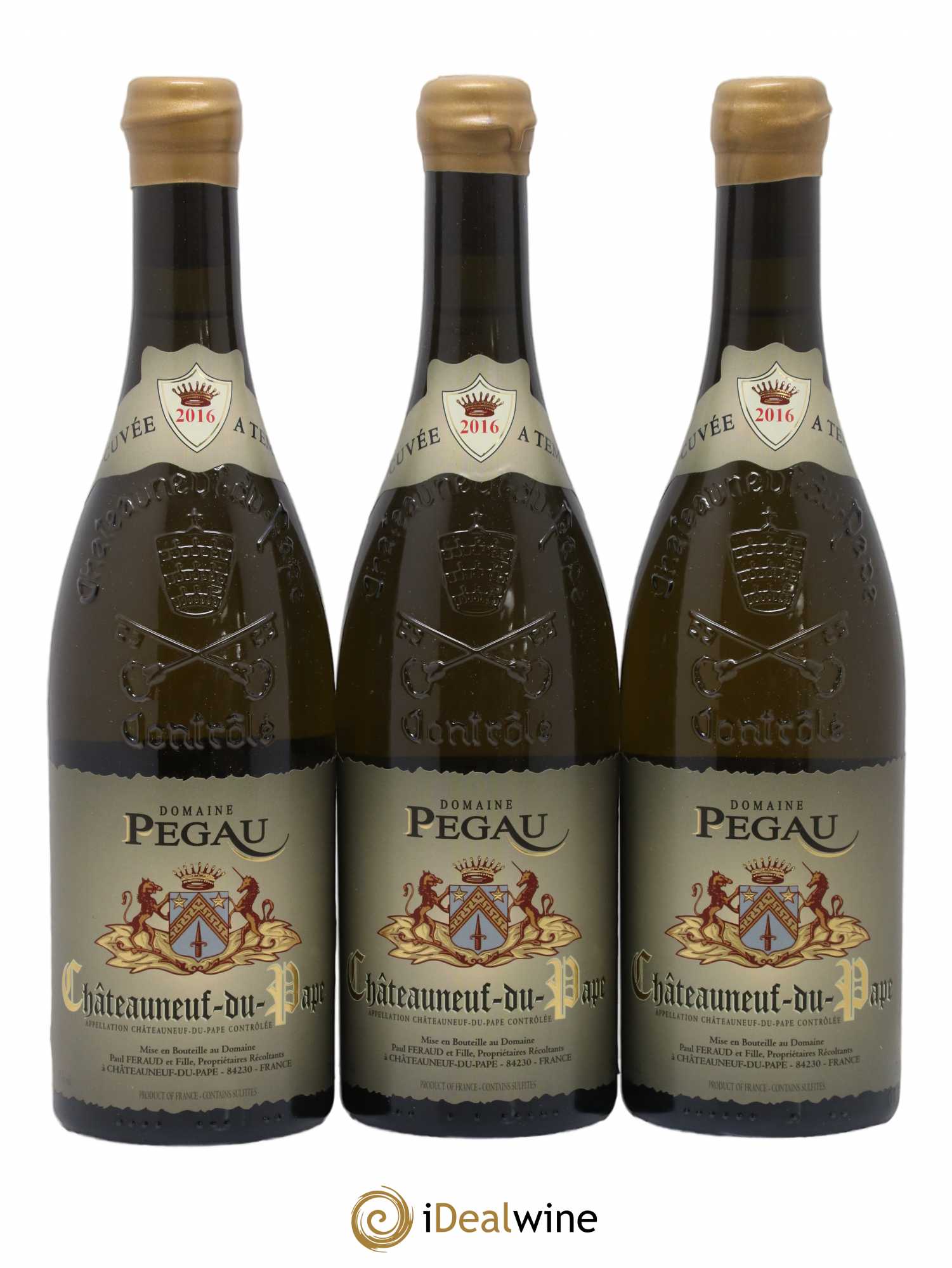 Châteauneuf-du-Pape A Tempo Pegaü 2016 - Posten von 3 Flaschen - 0
