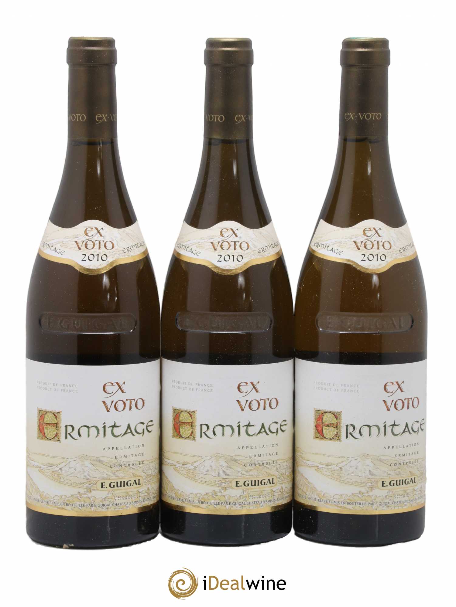 Ermitage Ex Voto Guigal 2010 - Lot de 3 bouteilles - 0