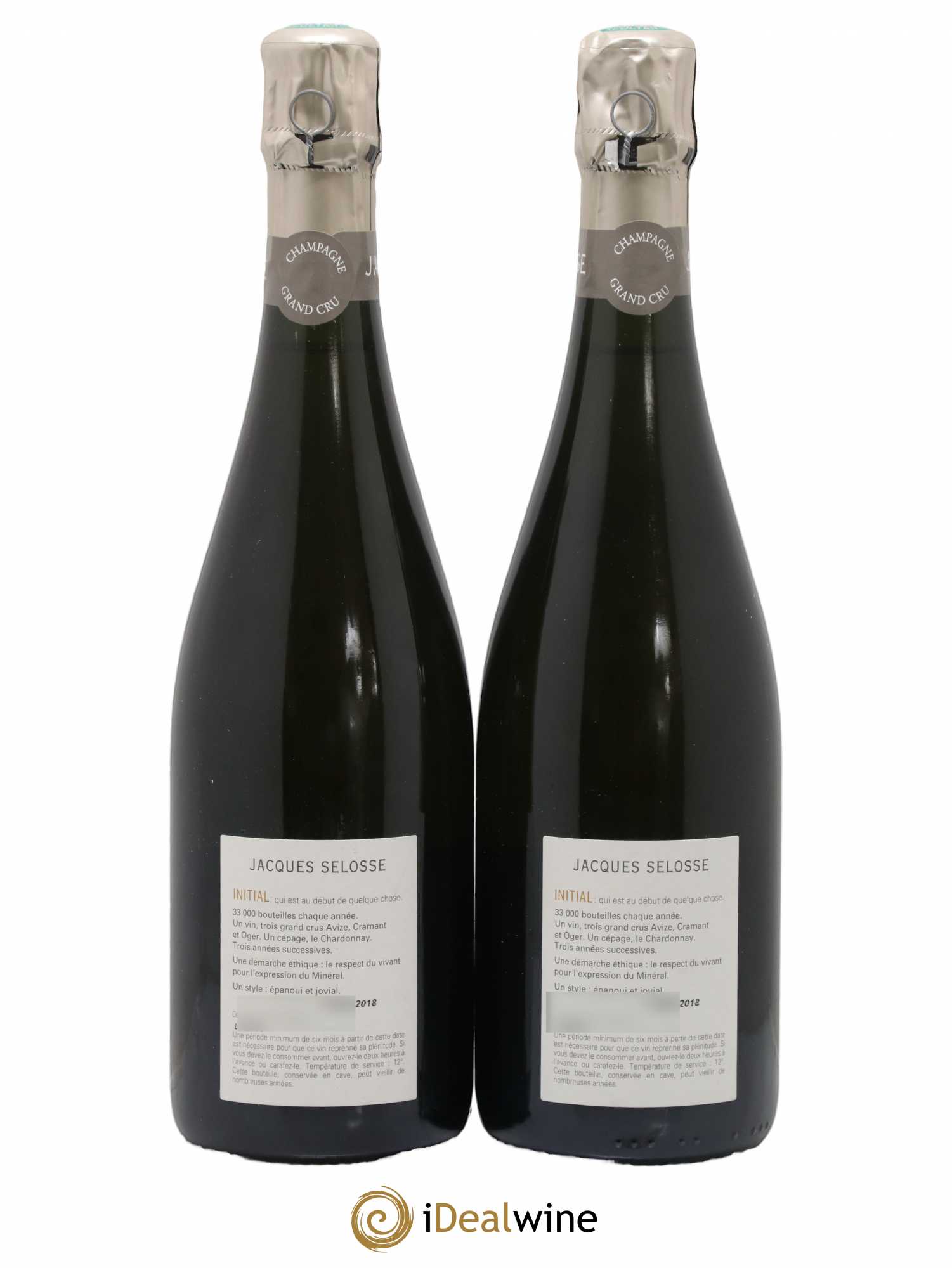 Initial Brut Jacques Selosse - Lot de 2 bouteilles - 1
