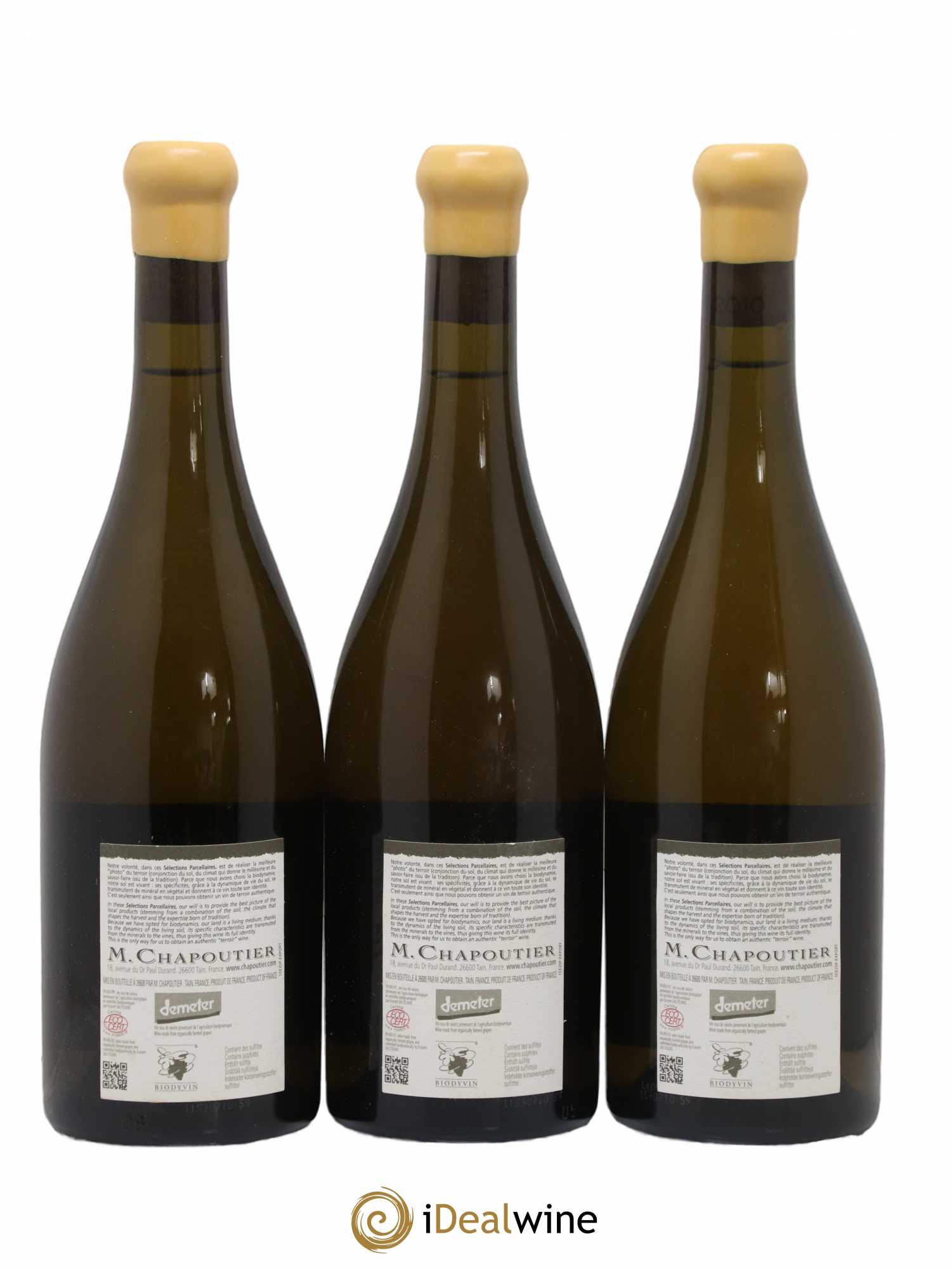 Hermitage Ermitage Le Méal Chapoutier 2010 - Lot de 3 bouteilles - 1