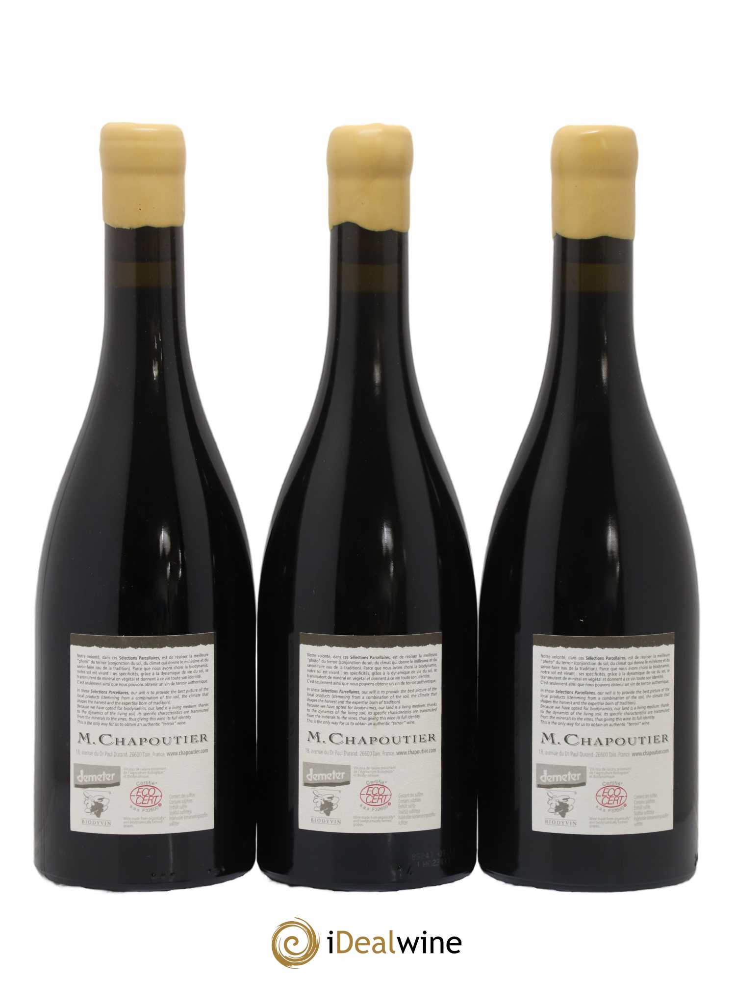 Hermitage Ermitage Le Pavillon Chapoutier 2006 - Lot de 3 bouteilles - 1