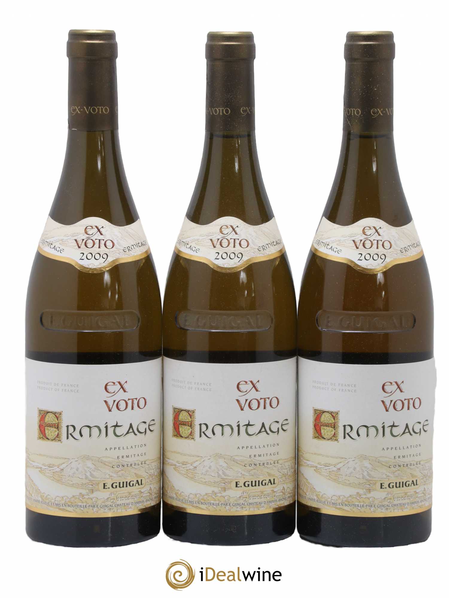 Ermitage Ex Voto Guigal 2009 - Lot de 3 bouteilles - 0