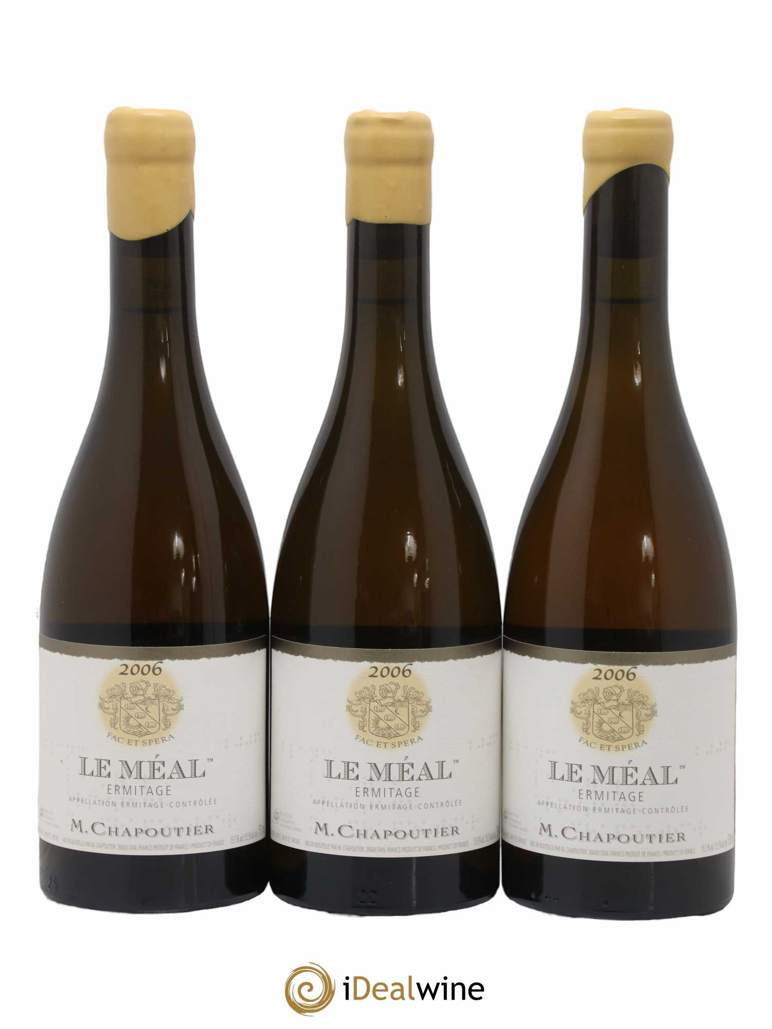Hermitage Ermitage Le Méal Chapoutier 2006 - Lot de 3 bouteilles - 0