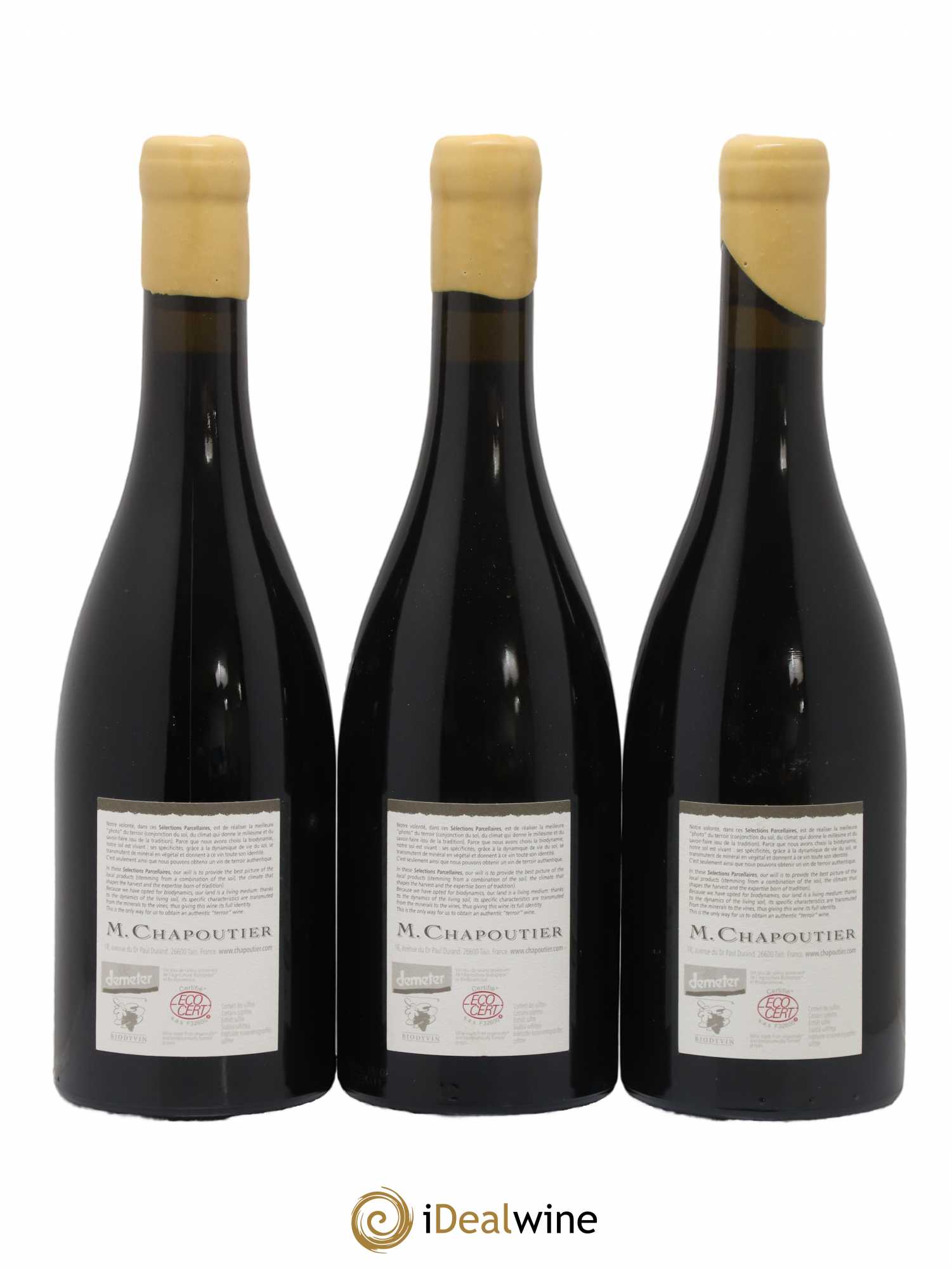 Hermitage Ermitage l'Ermite Chapoutier 2006 - Lot de 3 bouteilles - 1