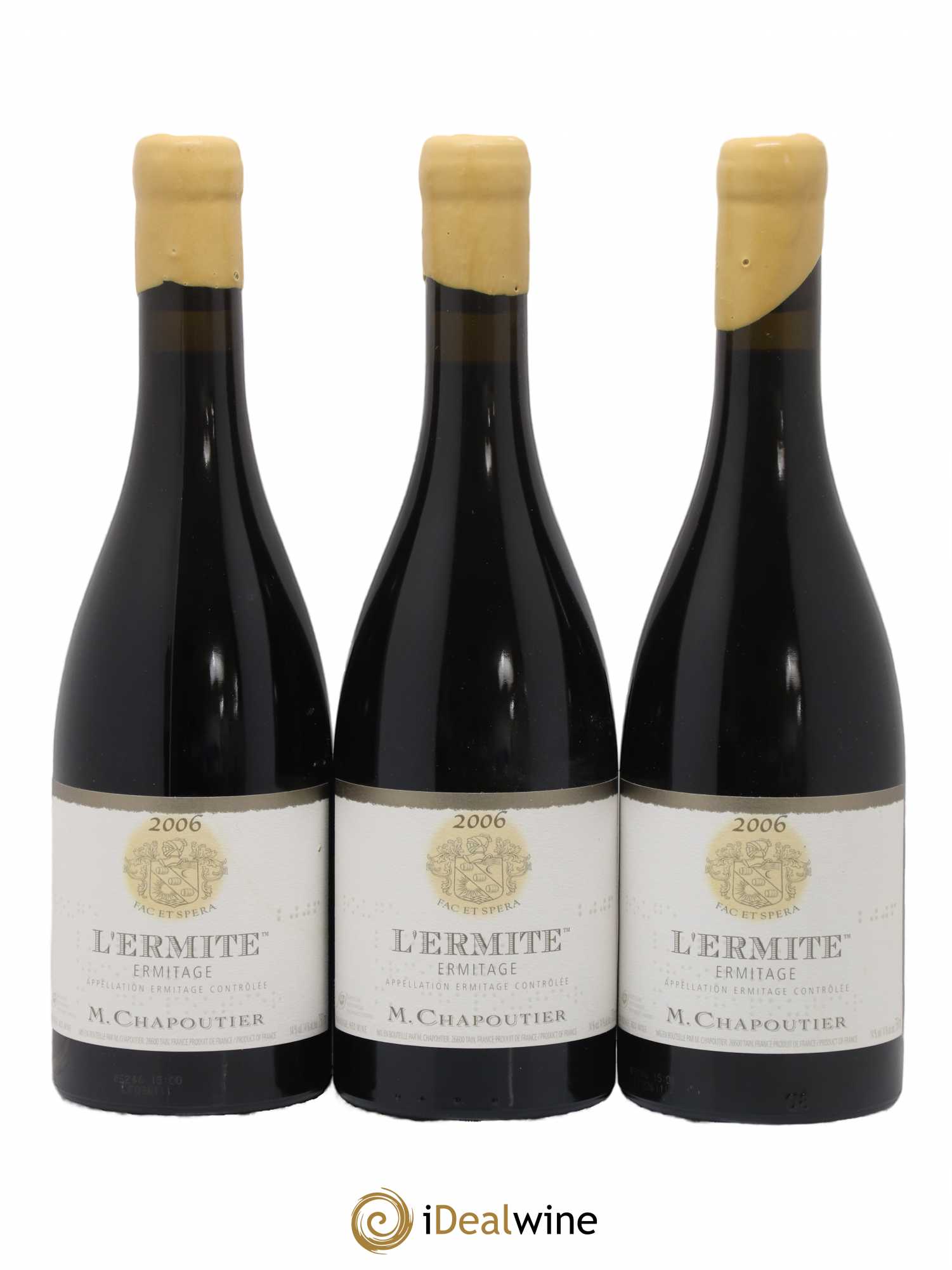 Hermitage Ermitage l'Ermite Chapoutier 2006 - Lot de 3 bouteilles - 0