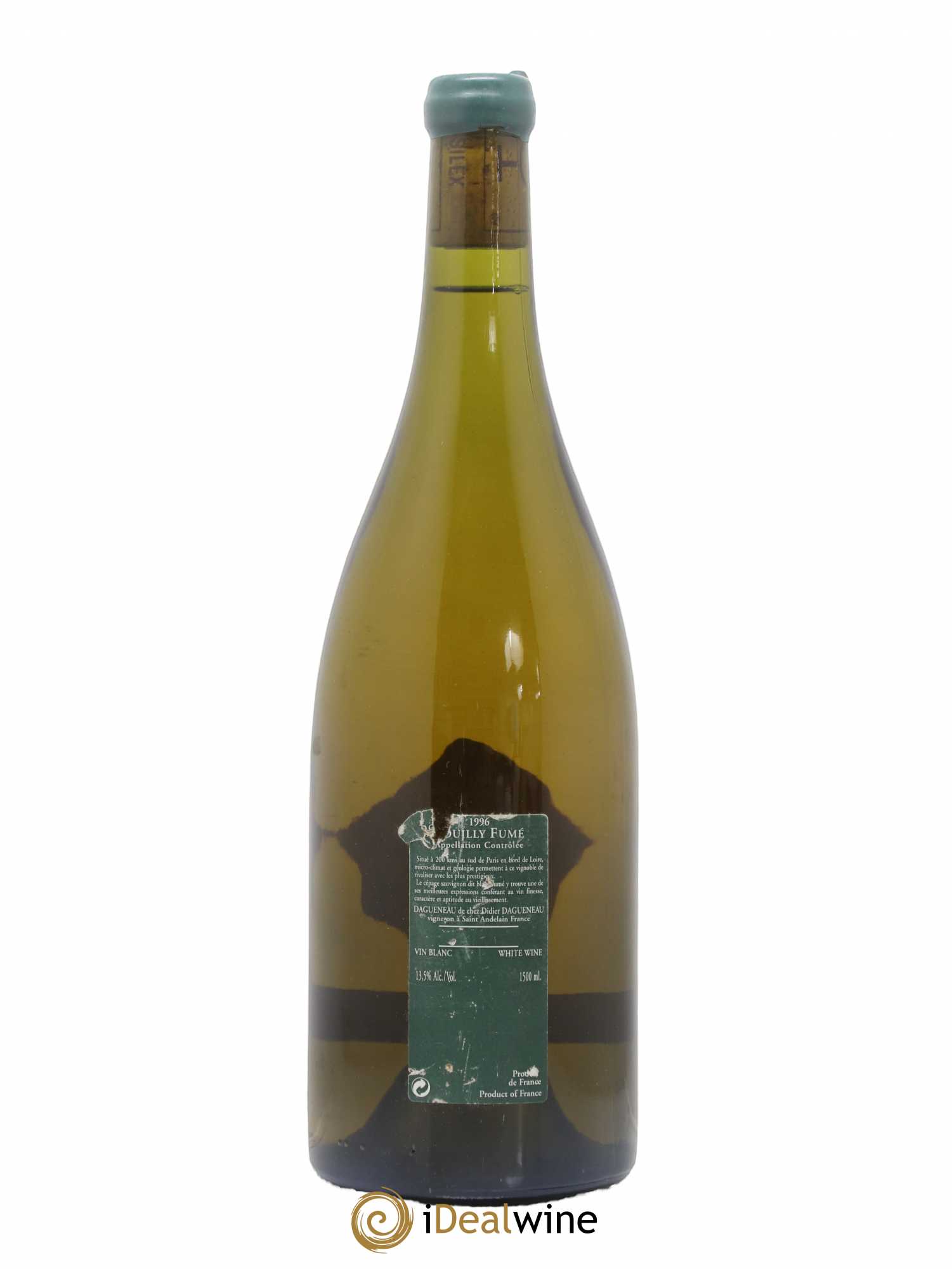 Vin de France (anciennement Pouilly-Fumé) Silex Dagueneau (Domaine Didier - Louis-Benjamin) 1996 - Lot de 1 magnum - 1