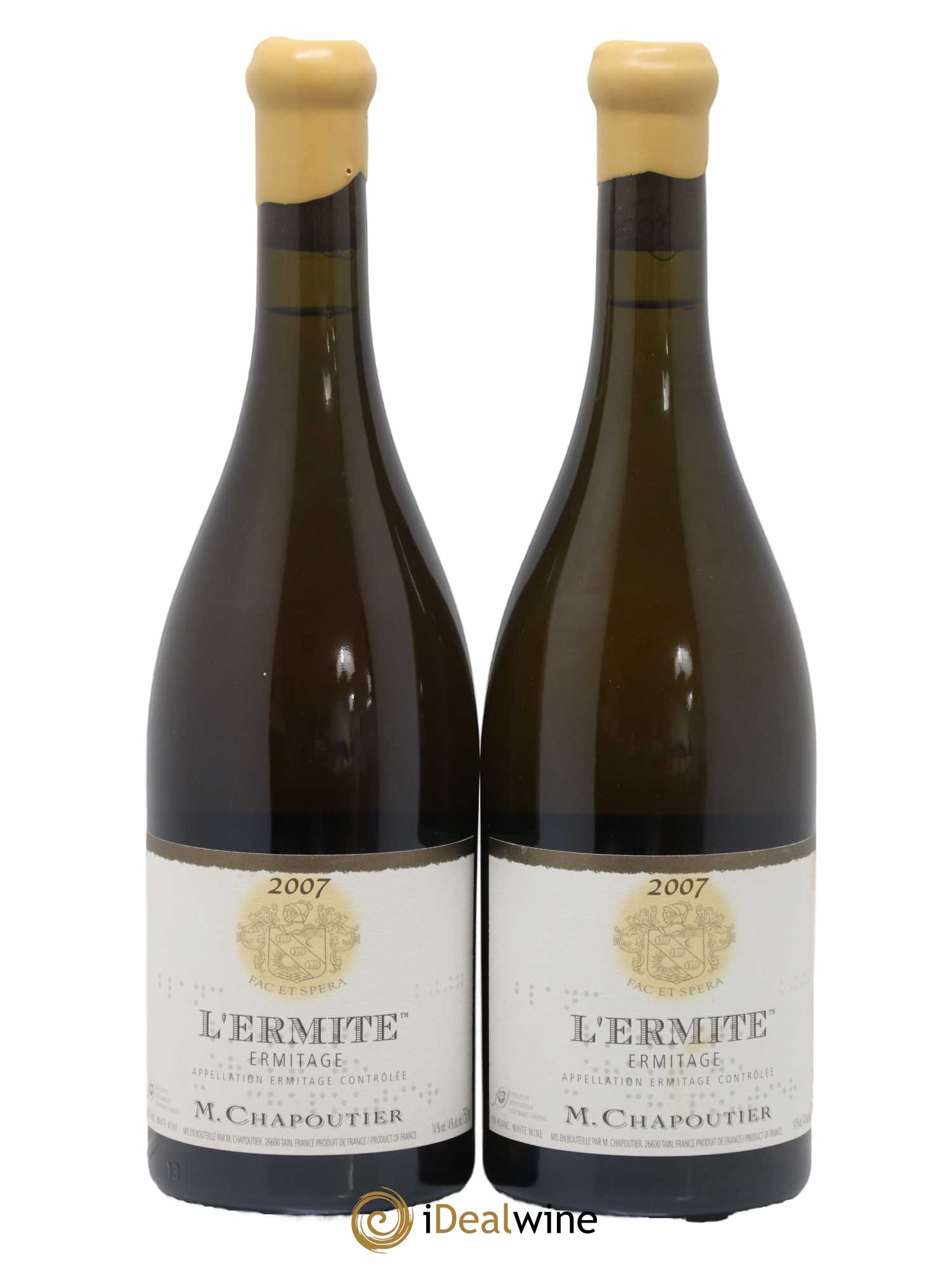 Hermitage Ermitage l'Ermite Chapoutier 2007 - Lot de 2 bouteilles - 0