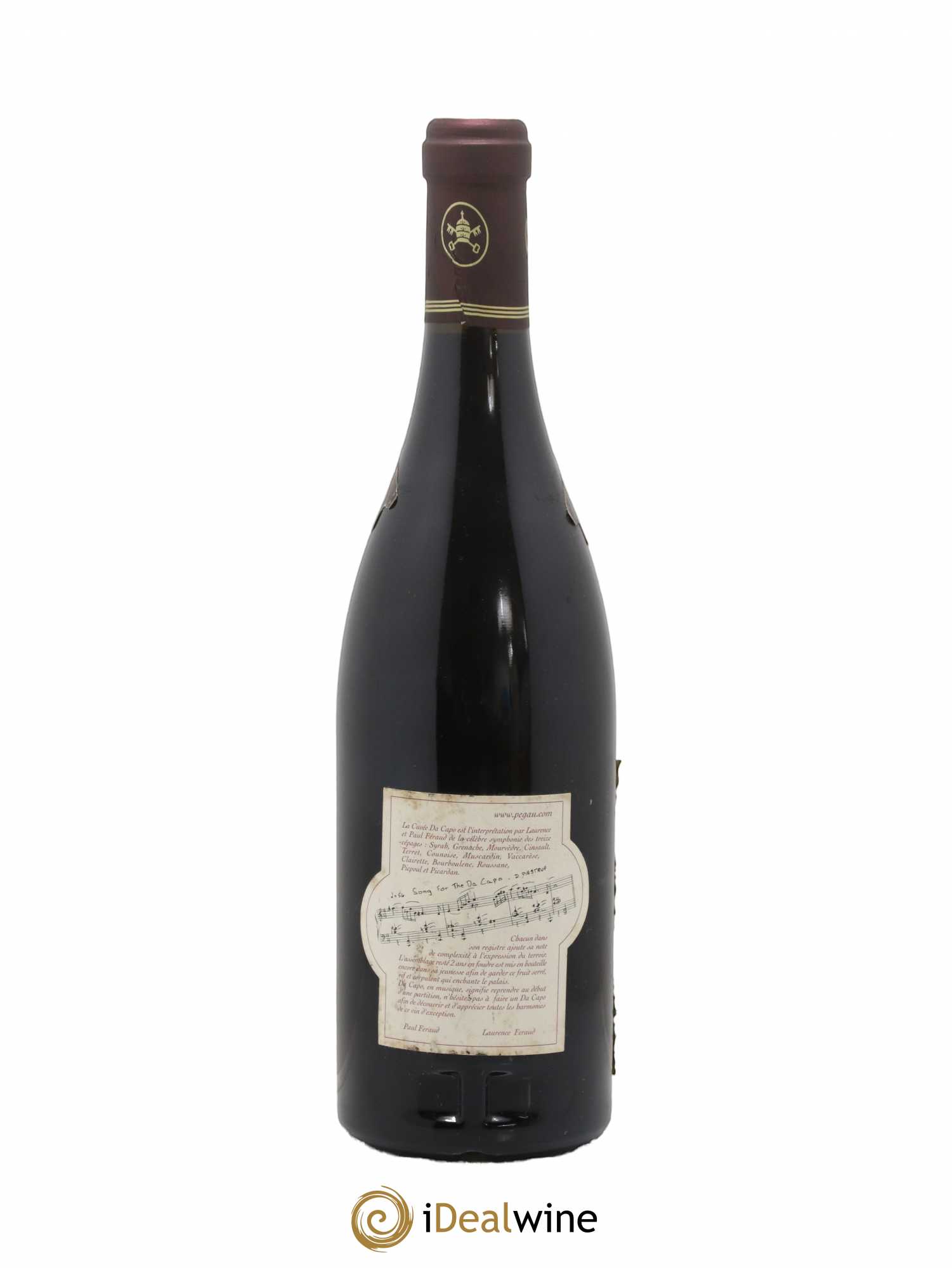 Châteauneuf-du-Pape Domaine du Pégau Cuvée Da Capo Paul et Laurence Féraud 2000 - Lot de 1 bouteille - 1