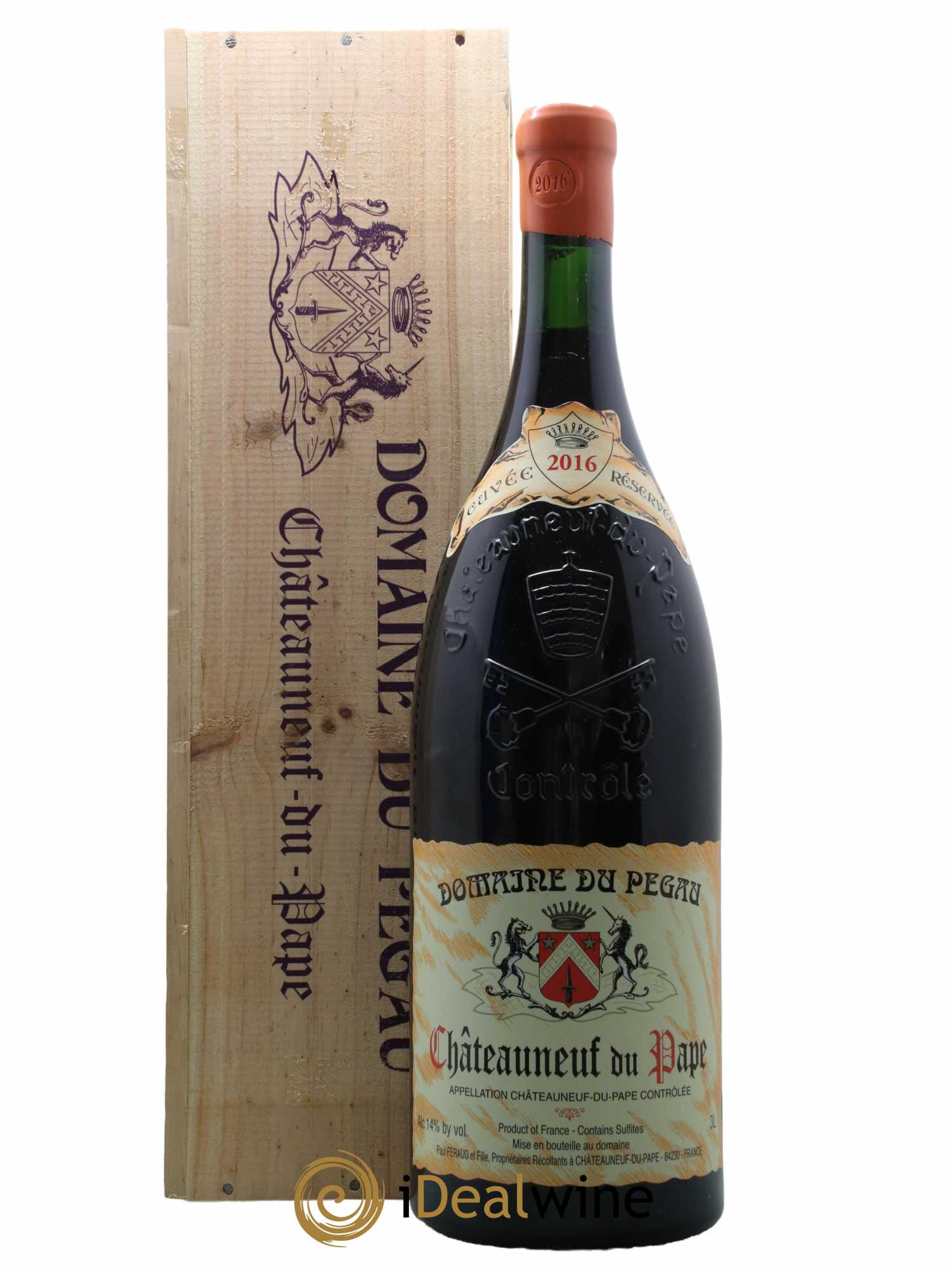 Châteauneuf-du-Pape Domaine du Pégau Cuvée Réservée Paul et Laurence Féraud 2016 - Lot de 1 double magnum - 0